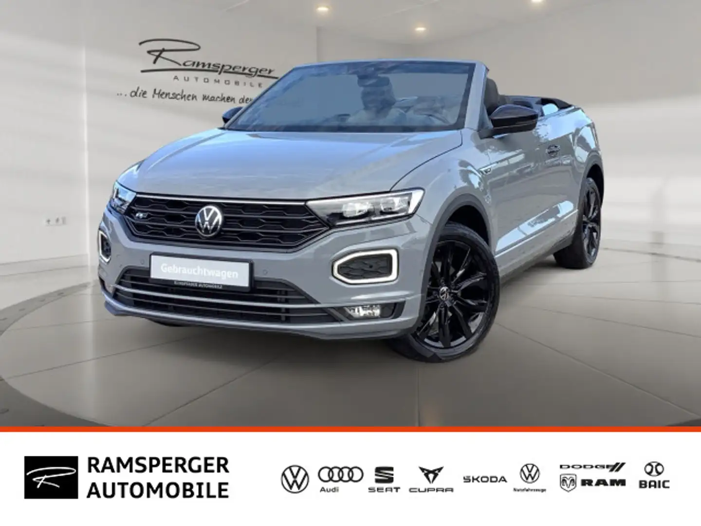 Volkswagen T-Roc 1.5 TSI DSG R-Line AHK ACC LED N Gris - 1