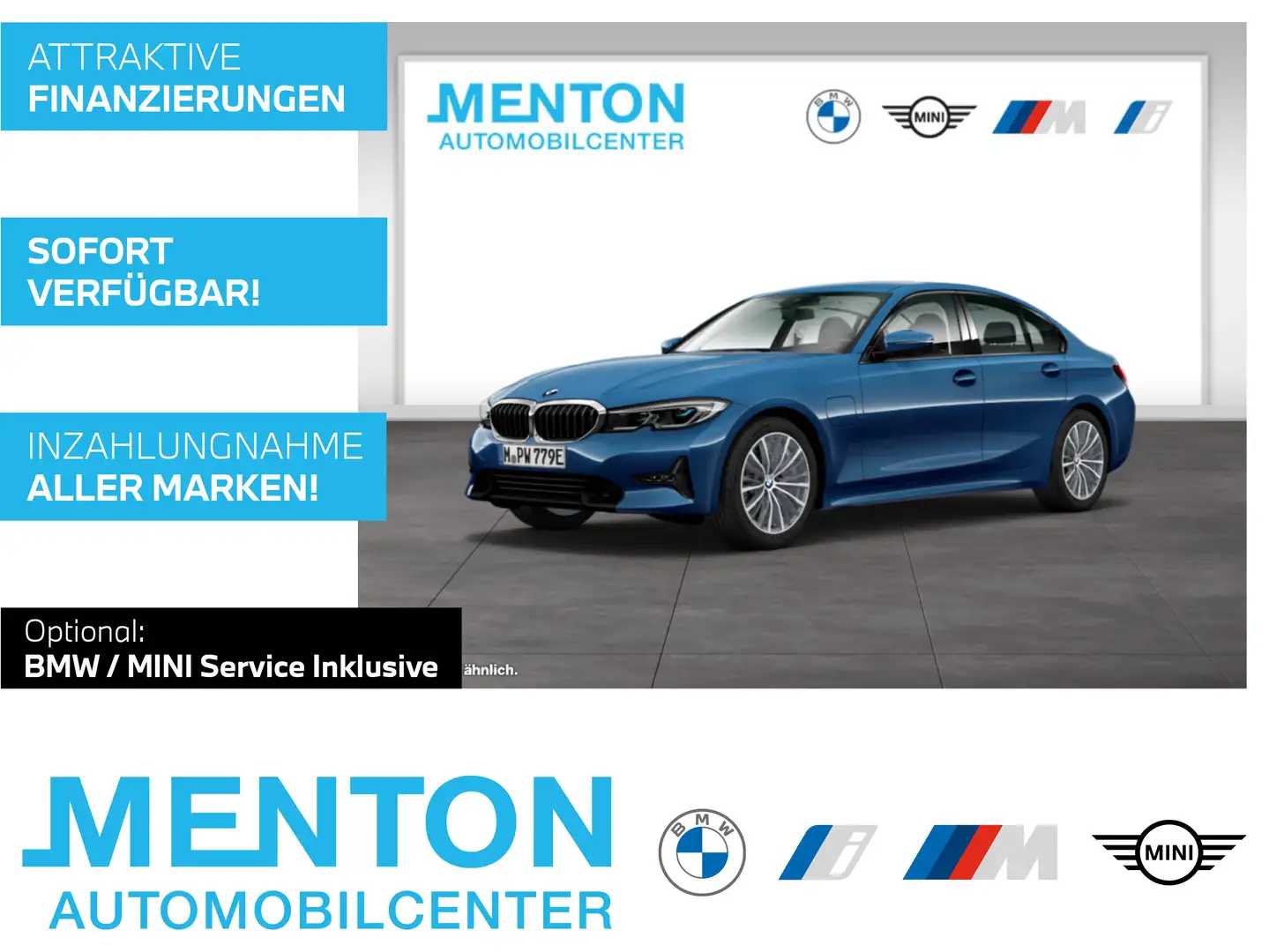 BMW 330 e A Sport Line Head-Up DAB RFK Komfortzg. Blau - 1