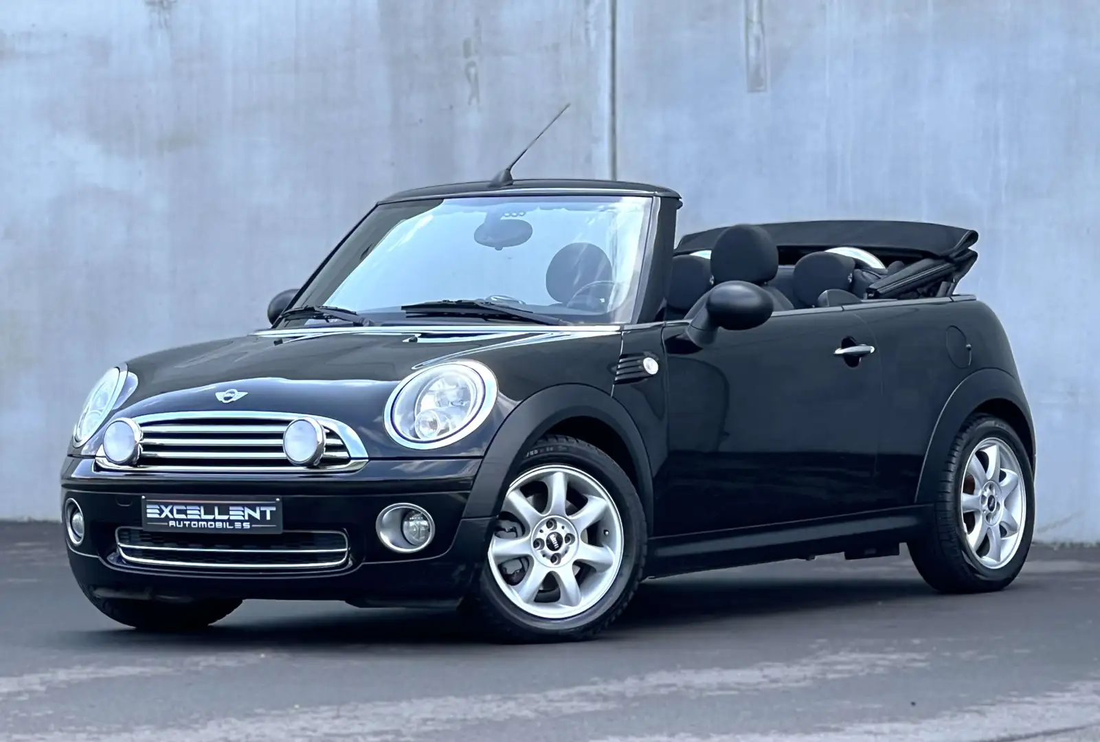 MINI Cooper Cabrio Cabriolet 1.6i*JANTES*PDC*CLIM DIGI*GARANTIE 12 M* Noir - 1
