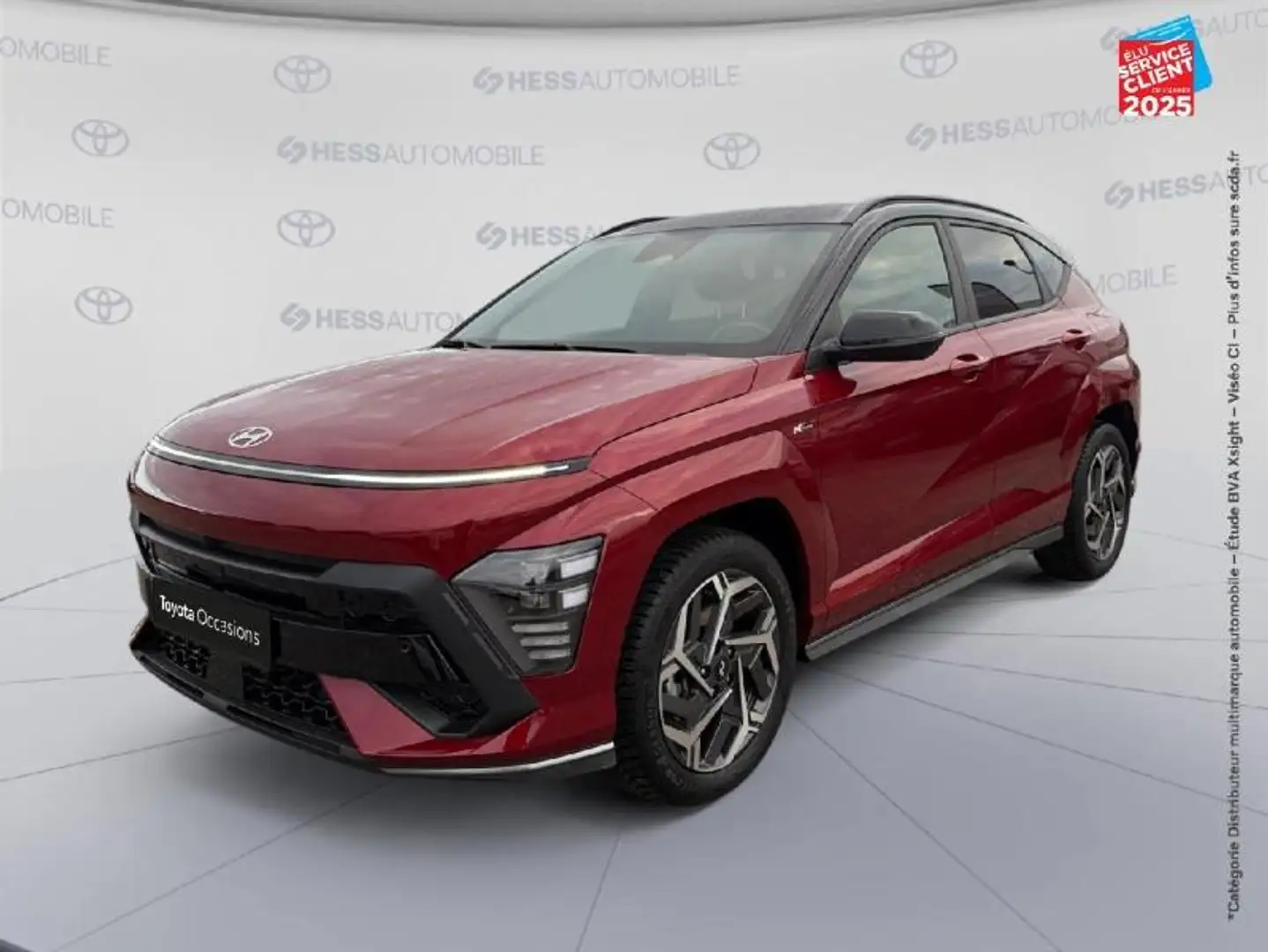 Hyundai KONA 1.6 GDi 141ch Hybrid N Line Executive DCT-6 Sieges chauf/ventil Volant chauf GPS Camera Negro - 1