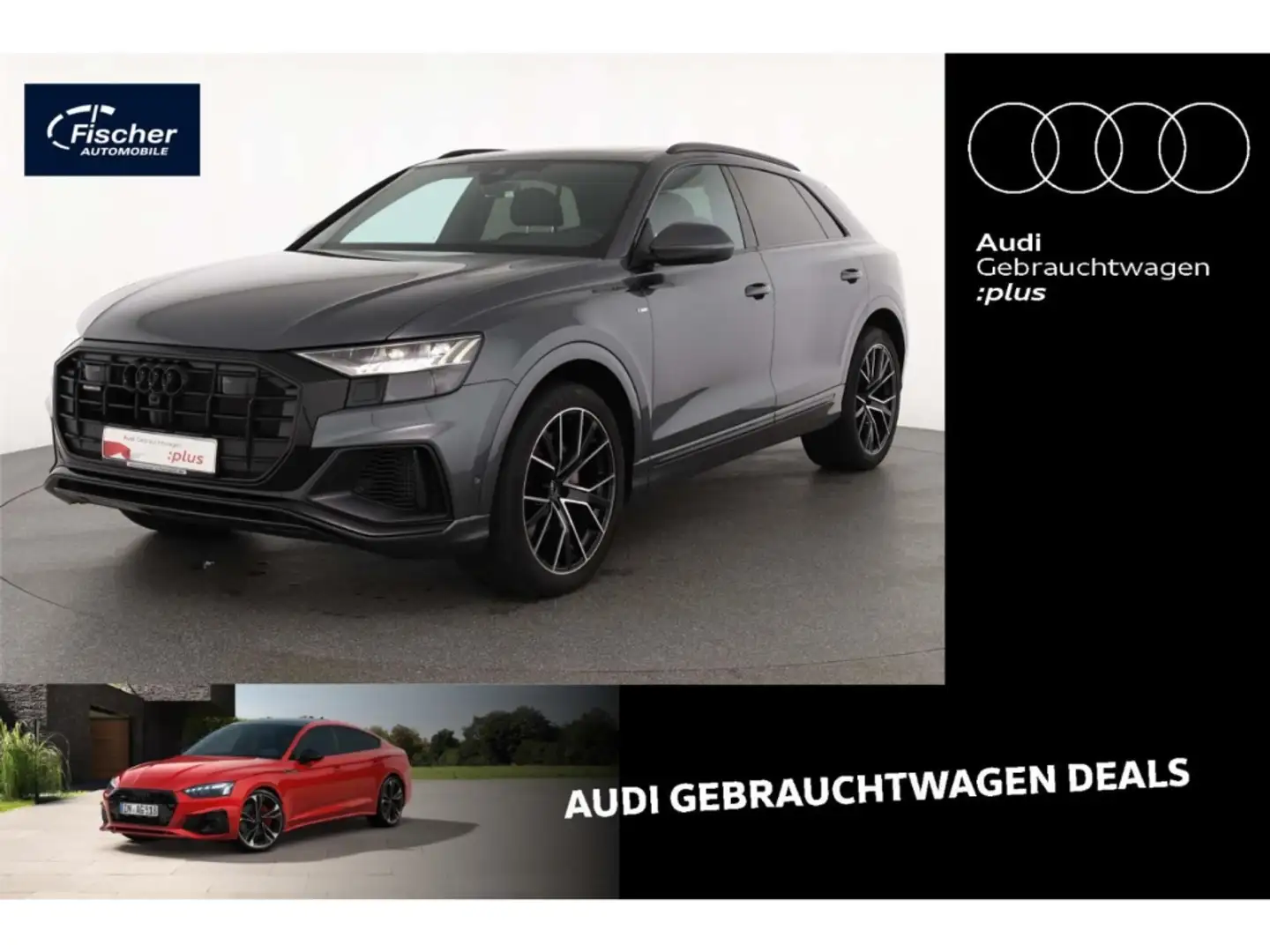 Audi Q8 55 TFSI quattro S line Grau - 1