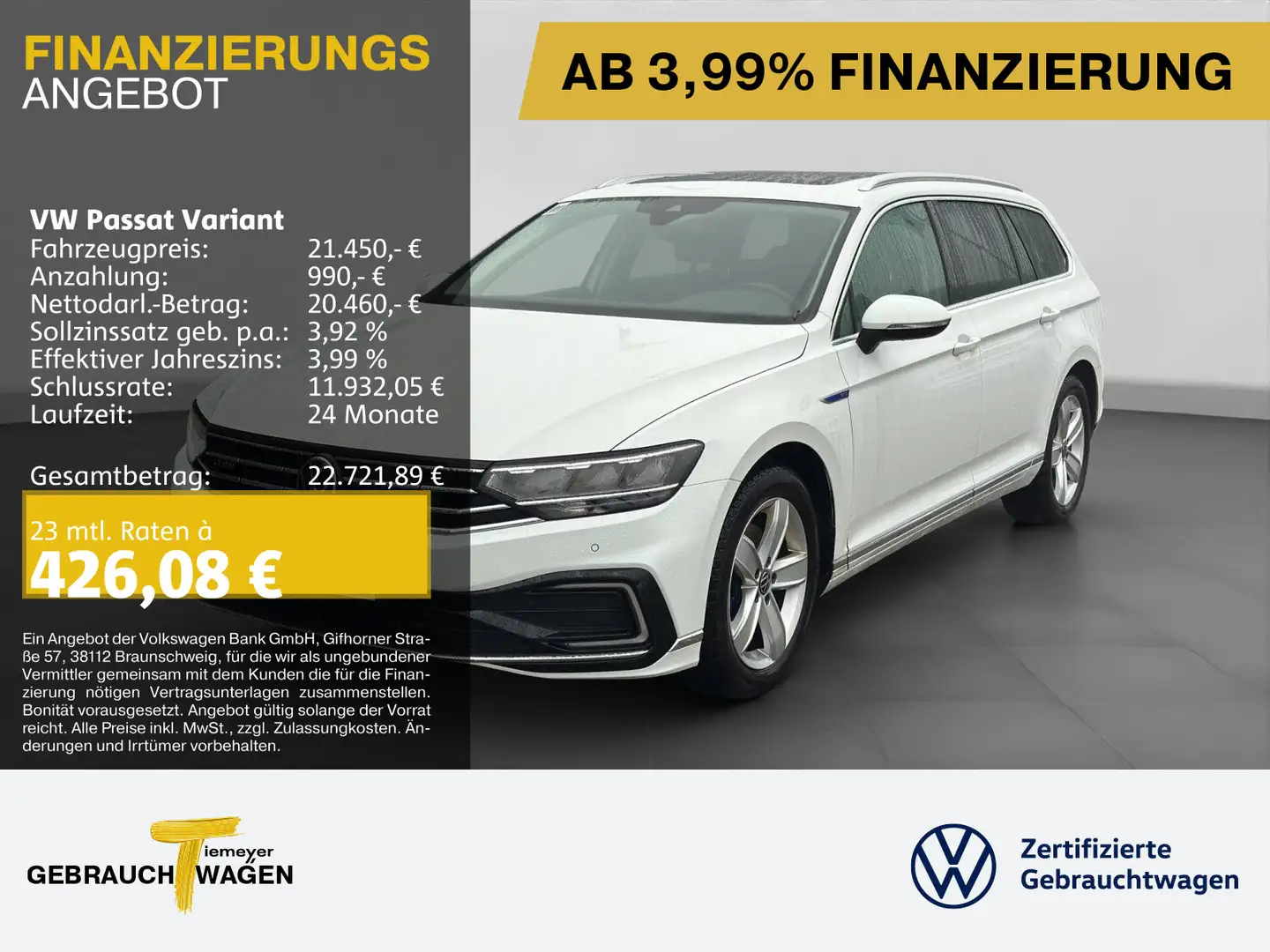 Volkswagen Passat Variant 1.4 GTE PANO AHK KAMERA PRIVACY A Weiß - 1