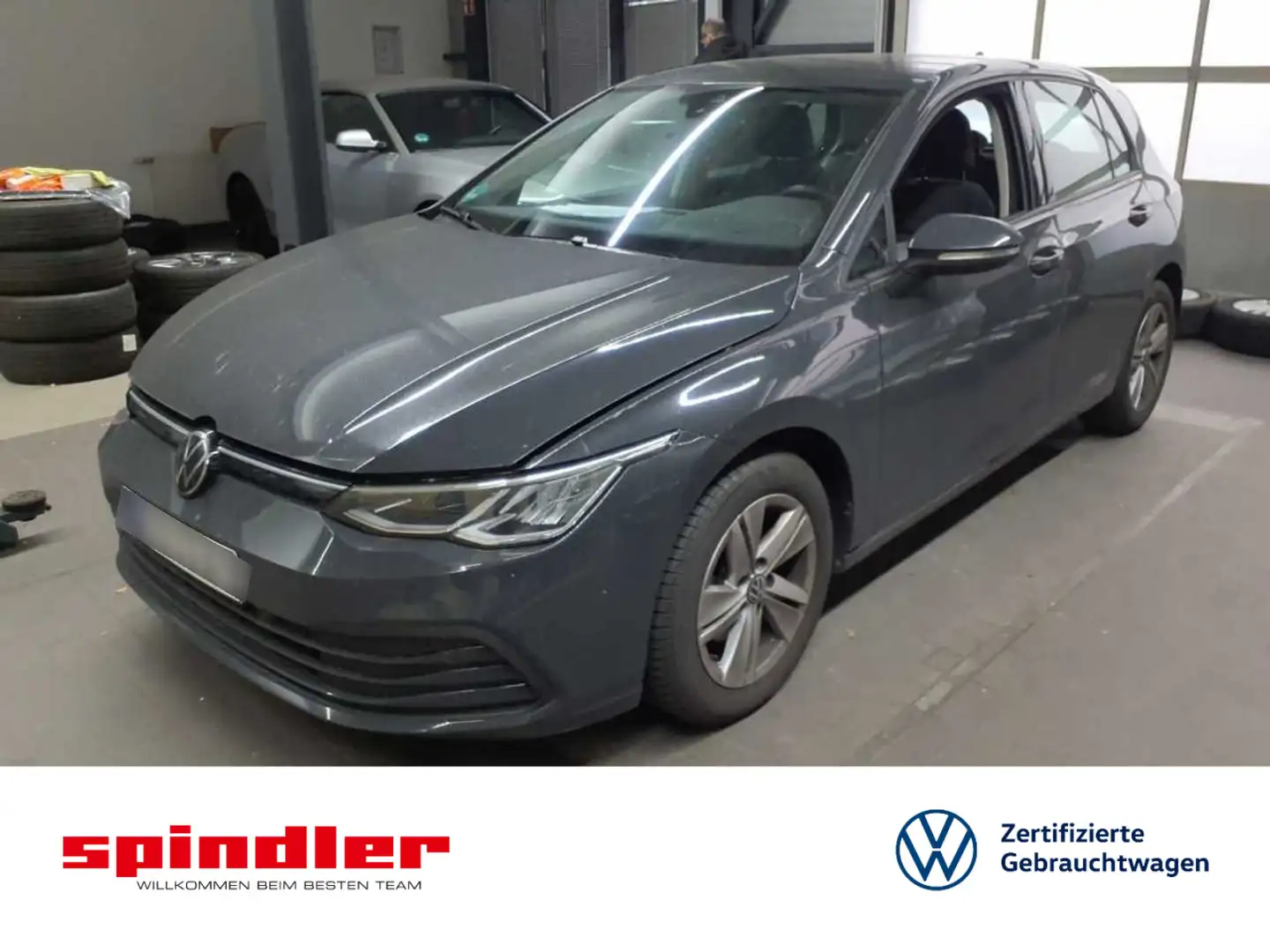 Volkswagen Golf Life 2.0 TDI DSG / LED, ACC, Navi, PDC, SHT Grau - 1