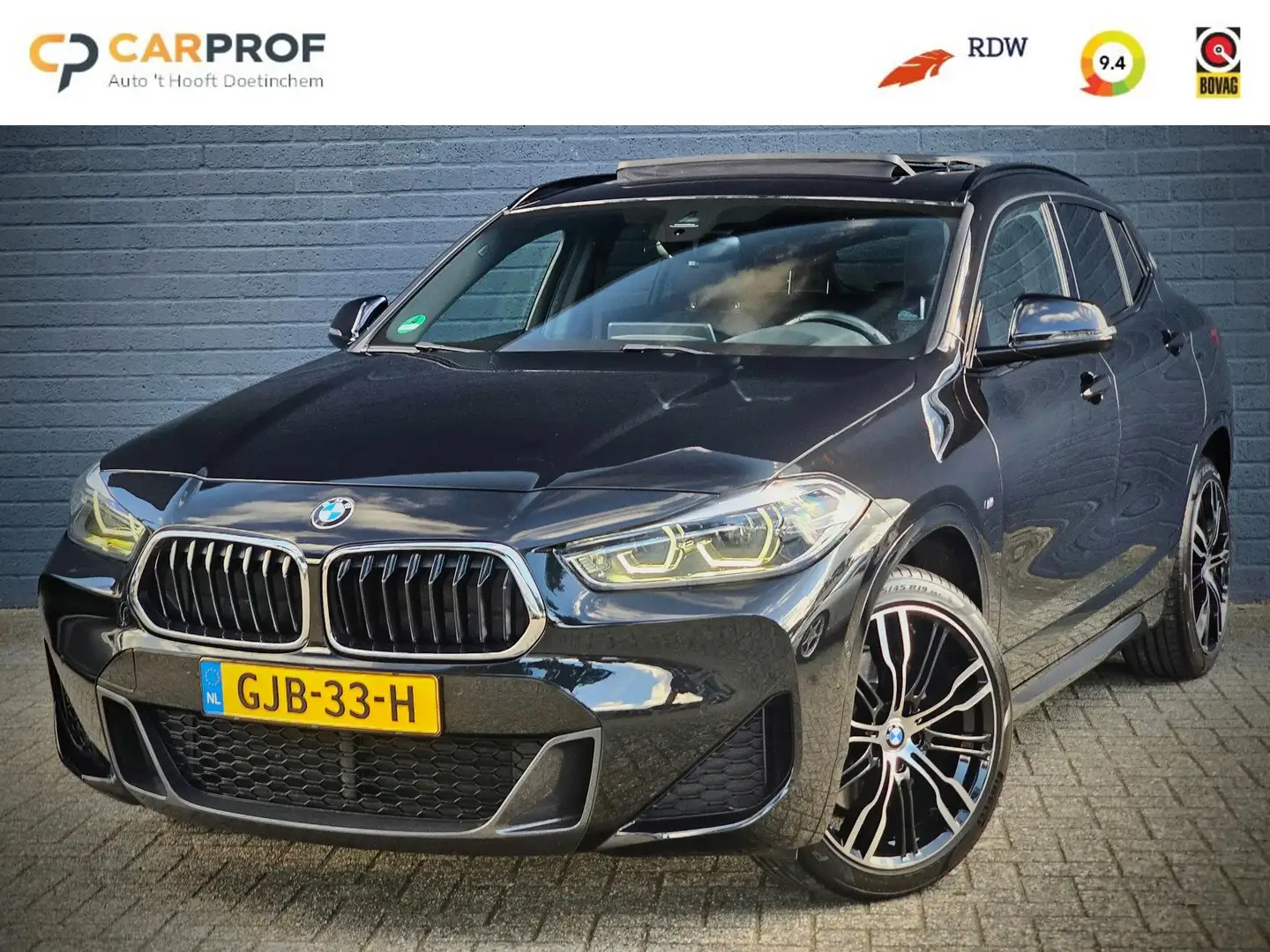 BMW X2 sDrive20i High Executive / PANO / HUD / M-SPORT Noir - 1