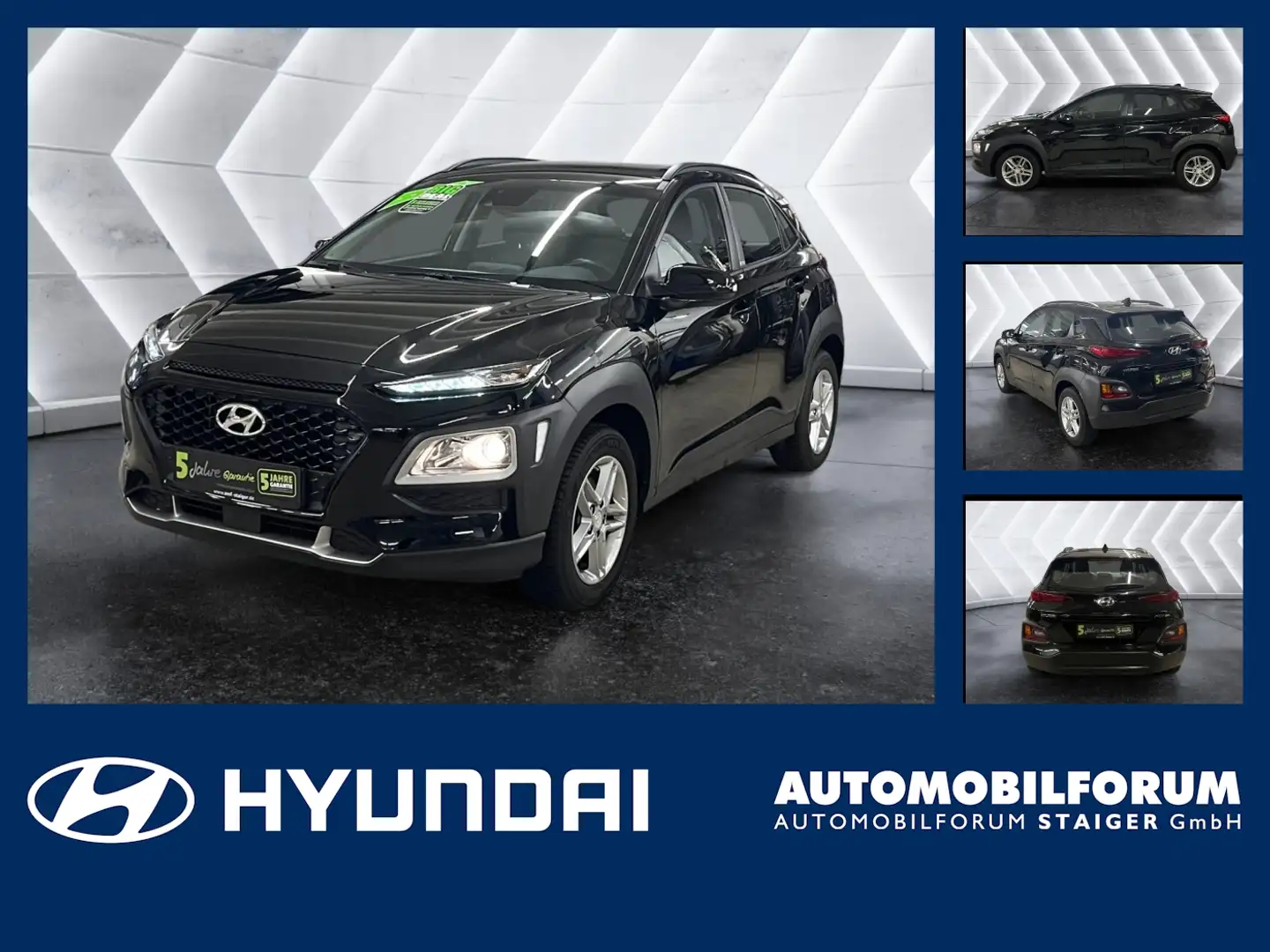 Hyundai KONA 1.0 T-GDI Trend Kam. LM PDC SHZ SpurH Schwarz - 1