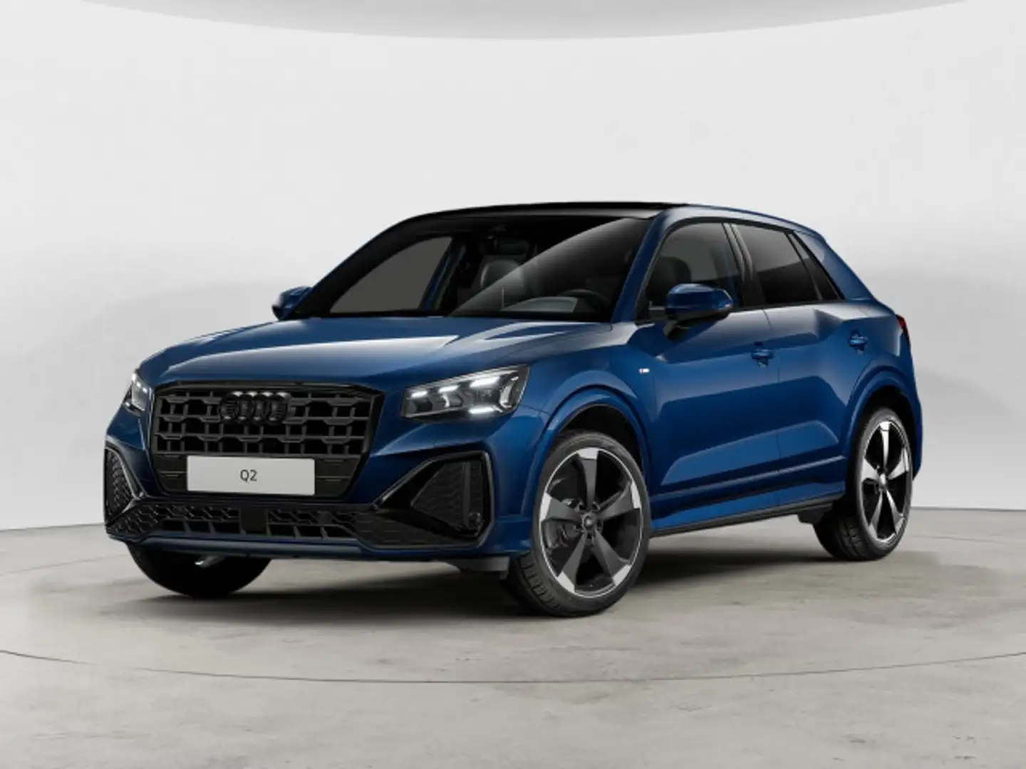 Audi Q2 S line 35 TDI 110150 kWPS S tronic Rent A Car Blau - 2