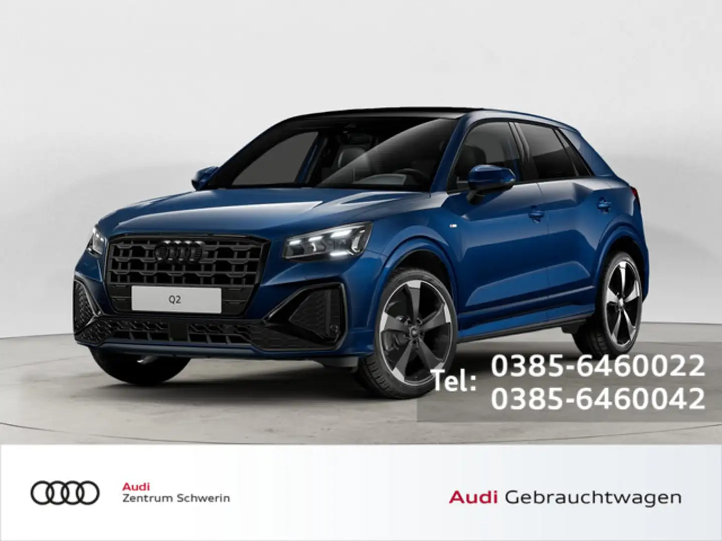 Audi Q2 S line 35 TDI 110150 kWPS S tronic Rent A Car Blau - 1