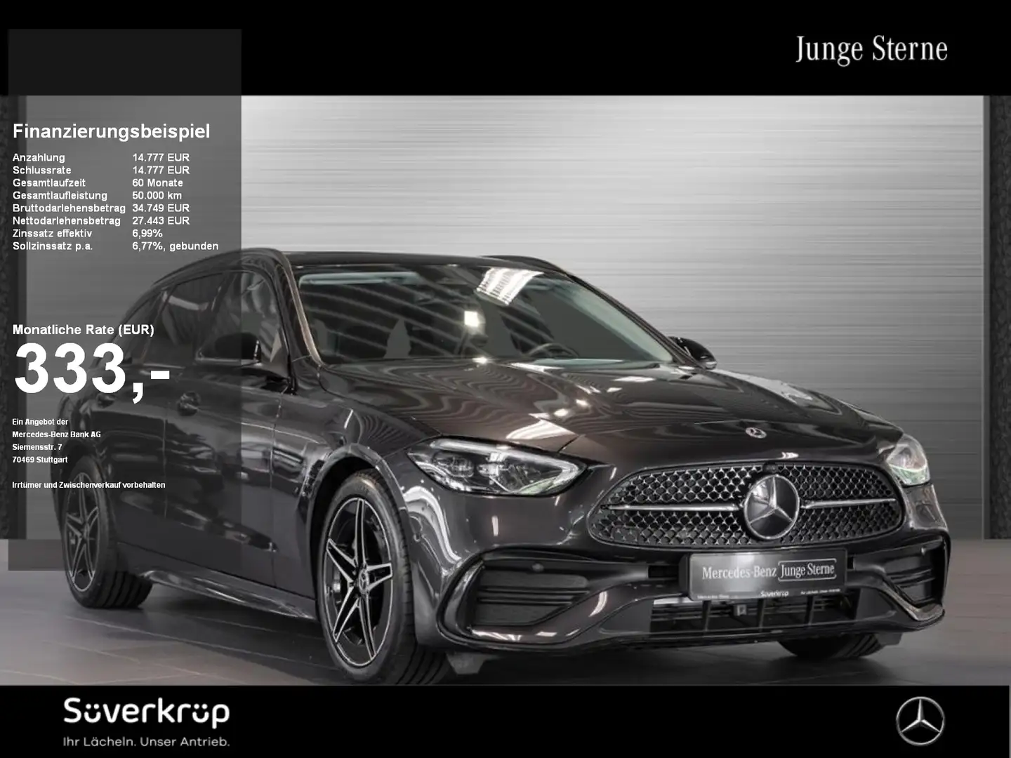 Mercedes-Benz C 220 T d ,  AMG NIGHT SPUR PANO KAMERA PDC SHZ Grau - 1