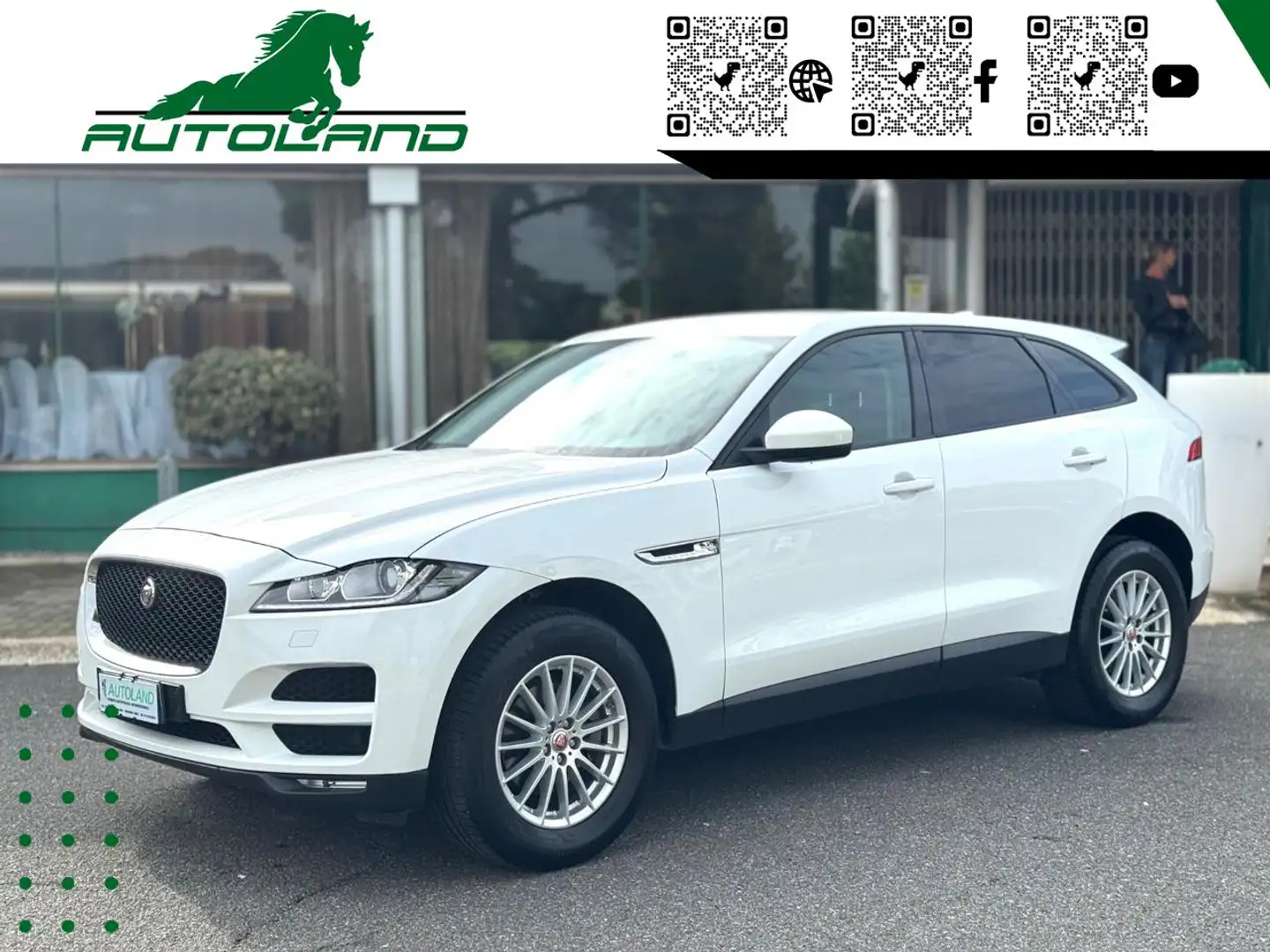 Jaguar F-Pace 2.0 D 180 CV *Motore Km 0*Finanziabile Bianco - 1