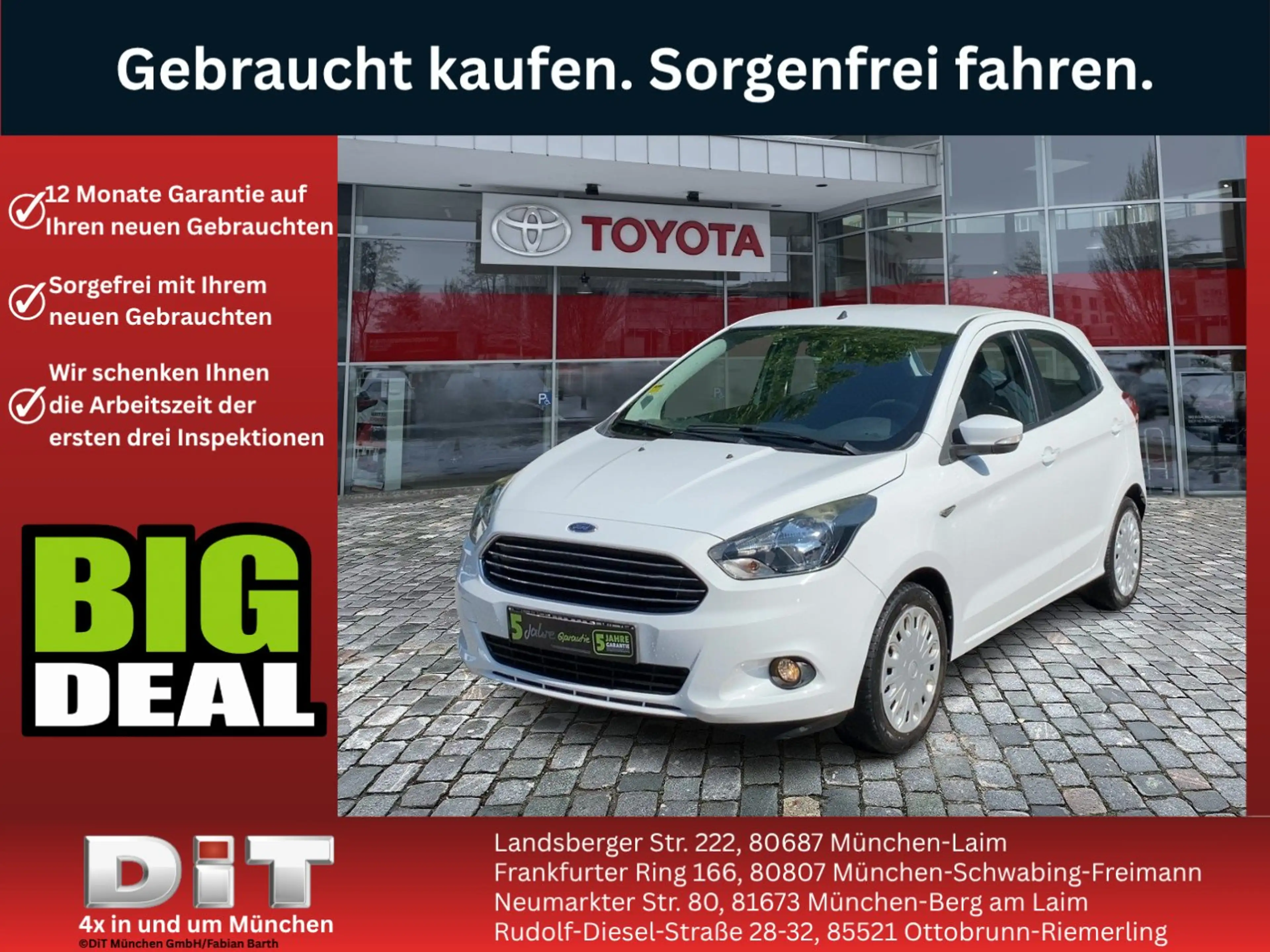 Ford Ka/Ka+ KA+ 1.2 Ti-VCT kleiner Stadtflitzer*wenig KM