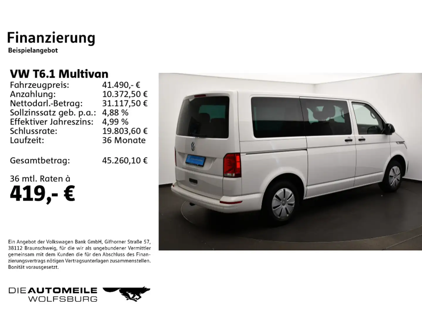 Volkswagen T6.1 Multivan 2.0 TDI DSG Trendline AHK/ACC/Einp Blanco - 2