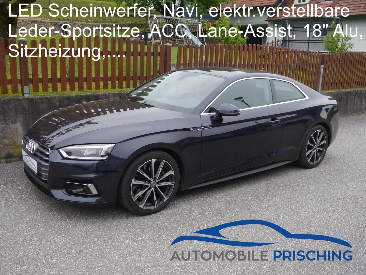 Audi A5 A5 Coupé quattro *Navi*Leder*LED*SH*Alu*el Sitz Blau - 1
