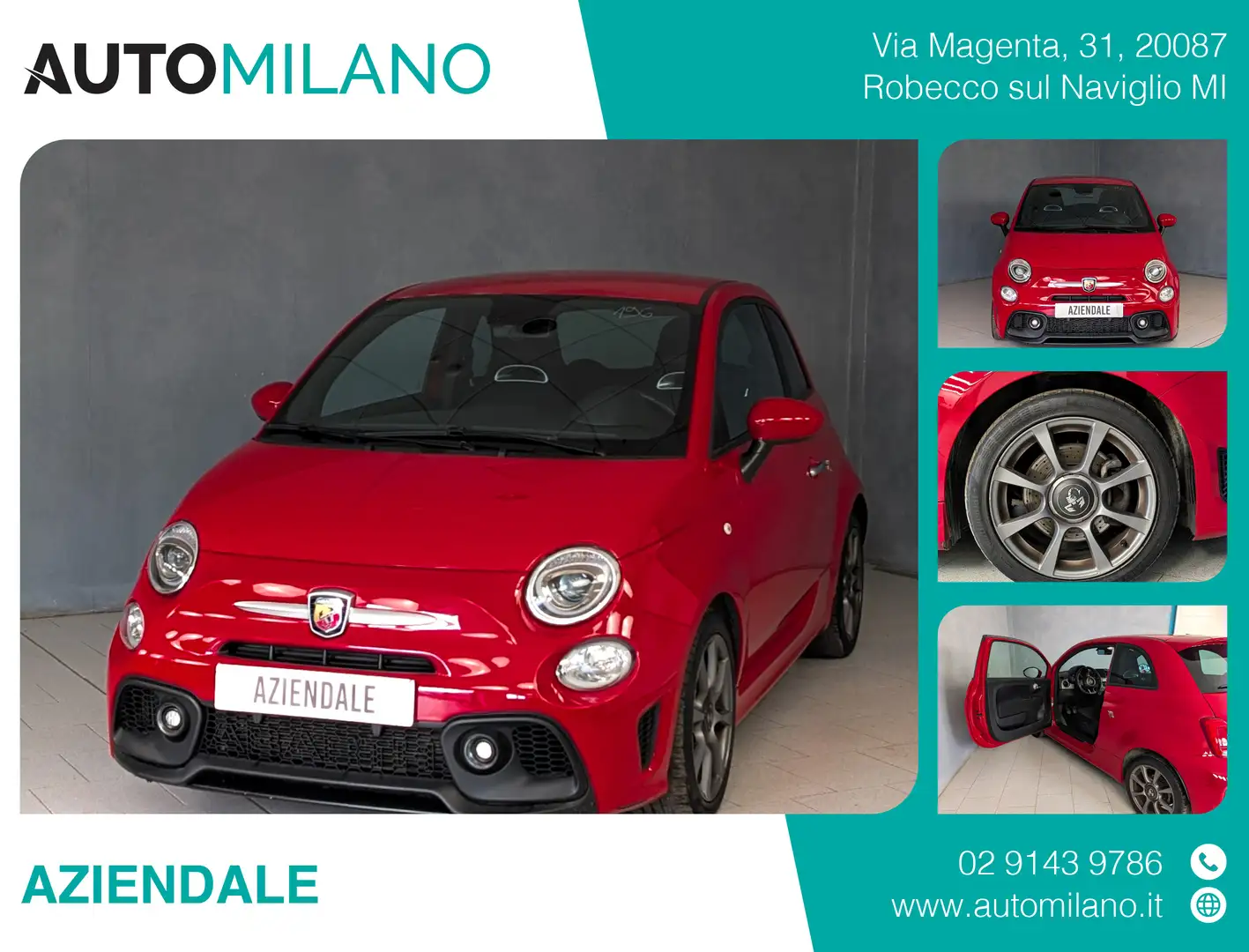 Abarth 595 Turismo 1.4 T-JET 165CV TURISMO crvena - 1