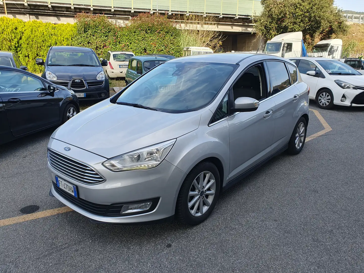 Ford C-Max III 2015 1.5 tdci Titanium s navi/Apple carplay Argento - 1
