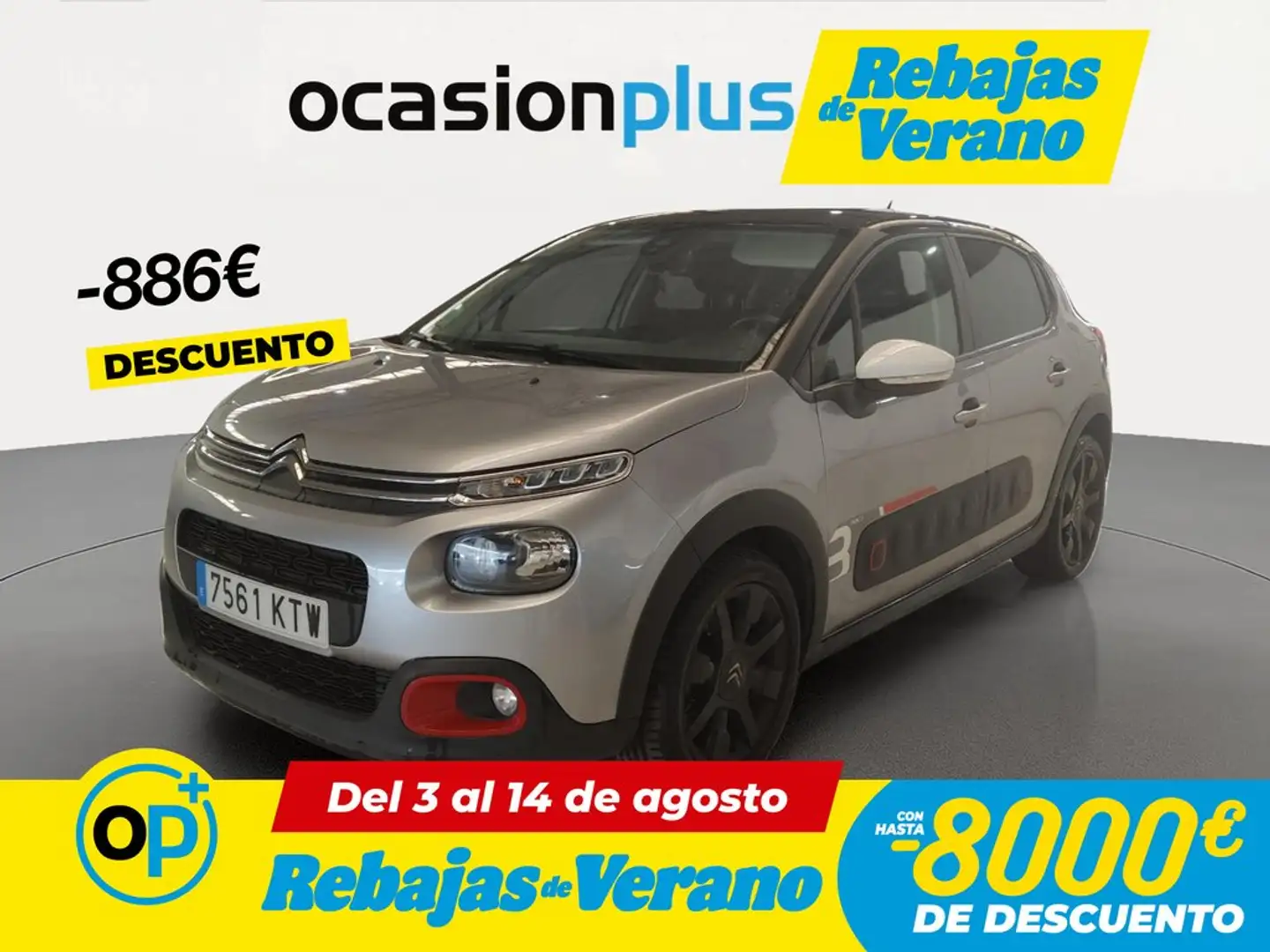 Citroen C3 1.2 PureTech S&S Feel 110 Gris - 1