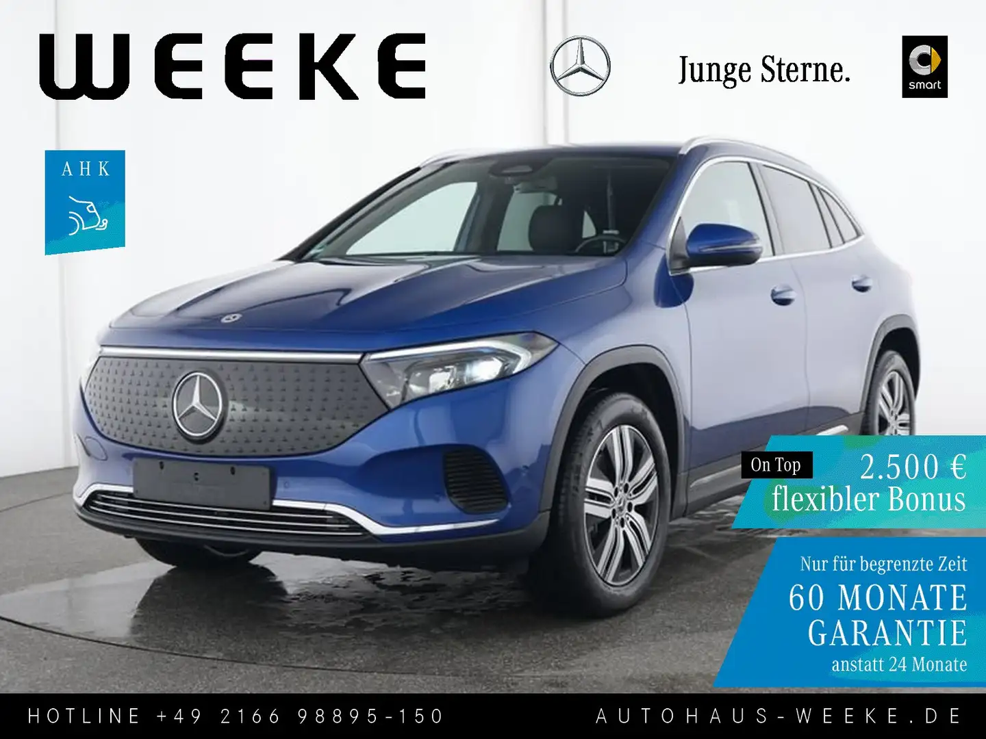 Mercedes-Benz EQA 300 Progressive 4M ADVANCED+AHK+RÜCKFAHRKAM+ Blau - 1