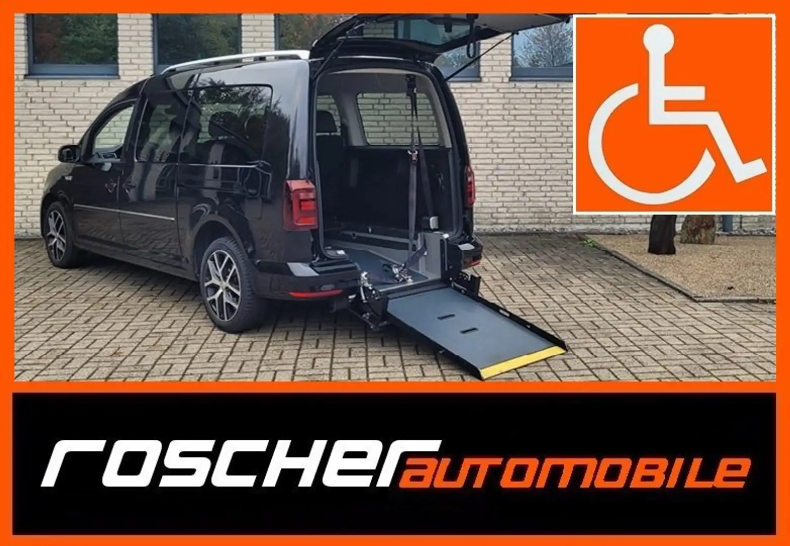 Volkswagen Caddy Maxi Highline DSG*Rollstuhlrampe*Handicap* Schwarz - 1