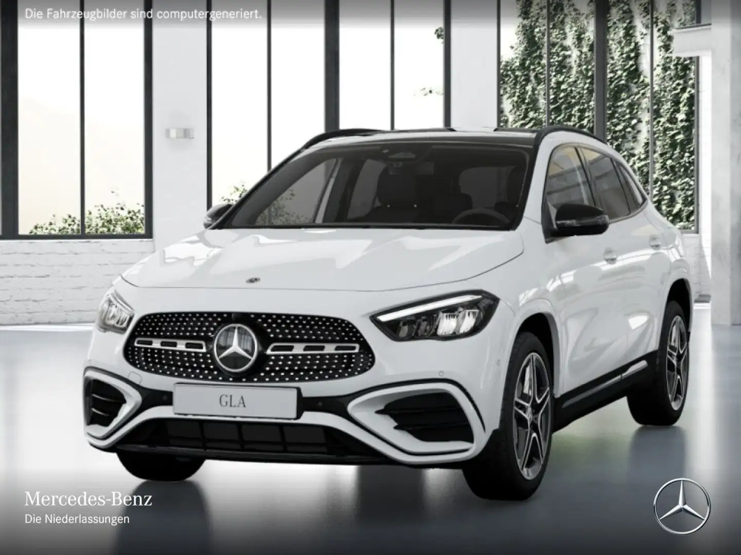 Mercedes-Benz GLA 180 AMG+NIGHT+PANO+360°+AHK+LED+19"+TOTW+7G Weiß - 2