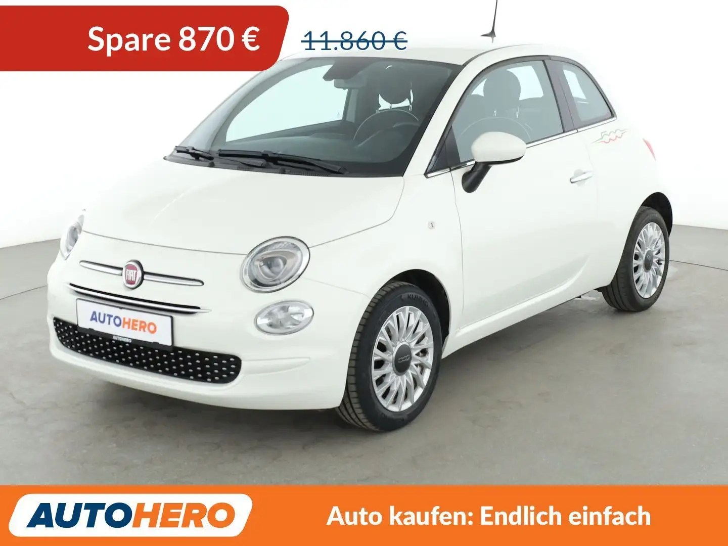 Fiat 500 1.2 Lounge*TEMPO*PDC*ALU*KLIMA*TOUCH* Fehér - 1