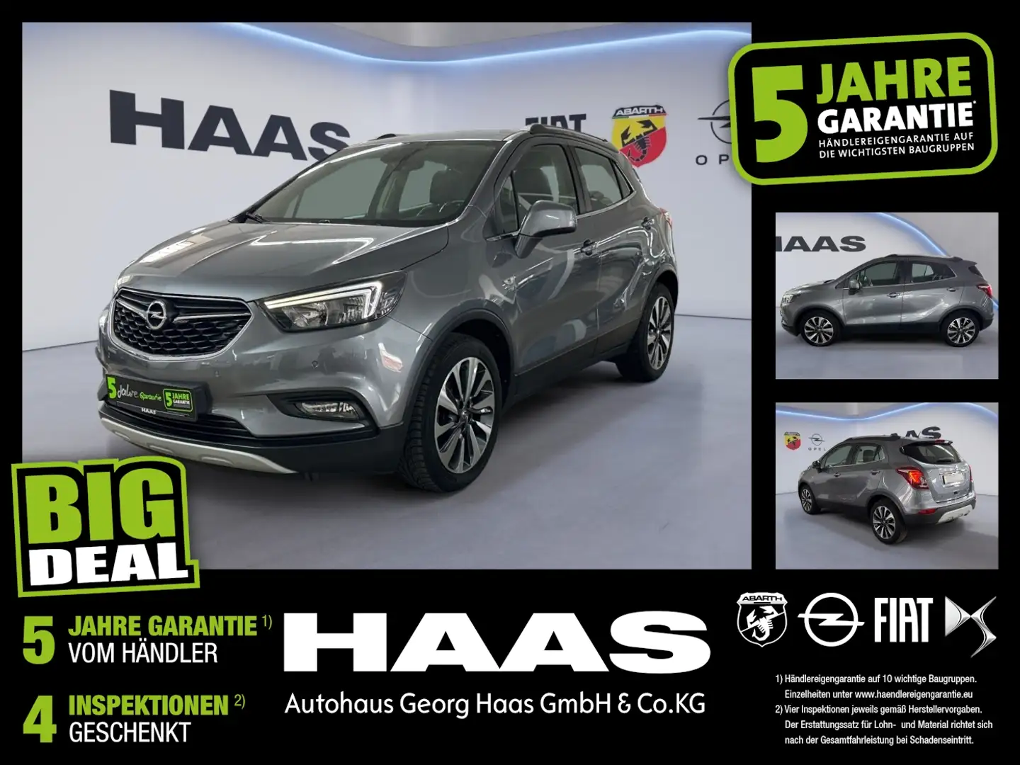 Opel Mokka X 1.4 Turbo Klimaautomatik, Bluetooth Grigio - 1