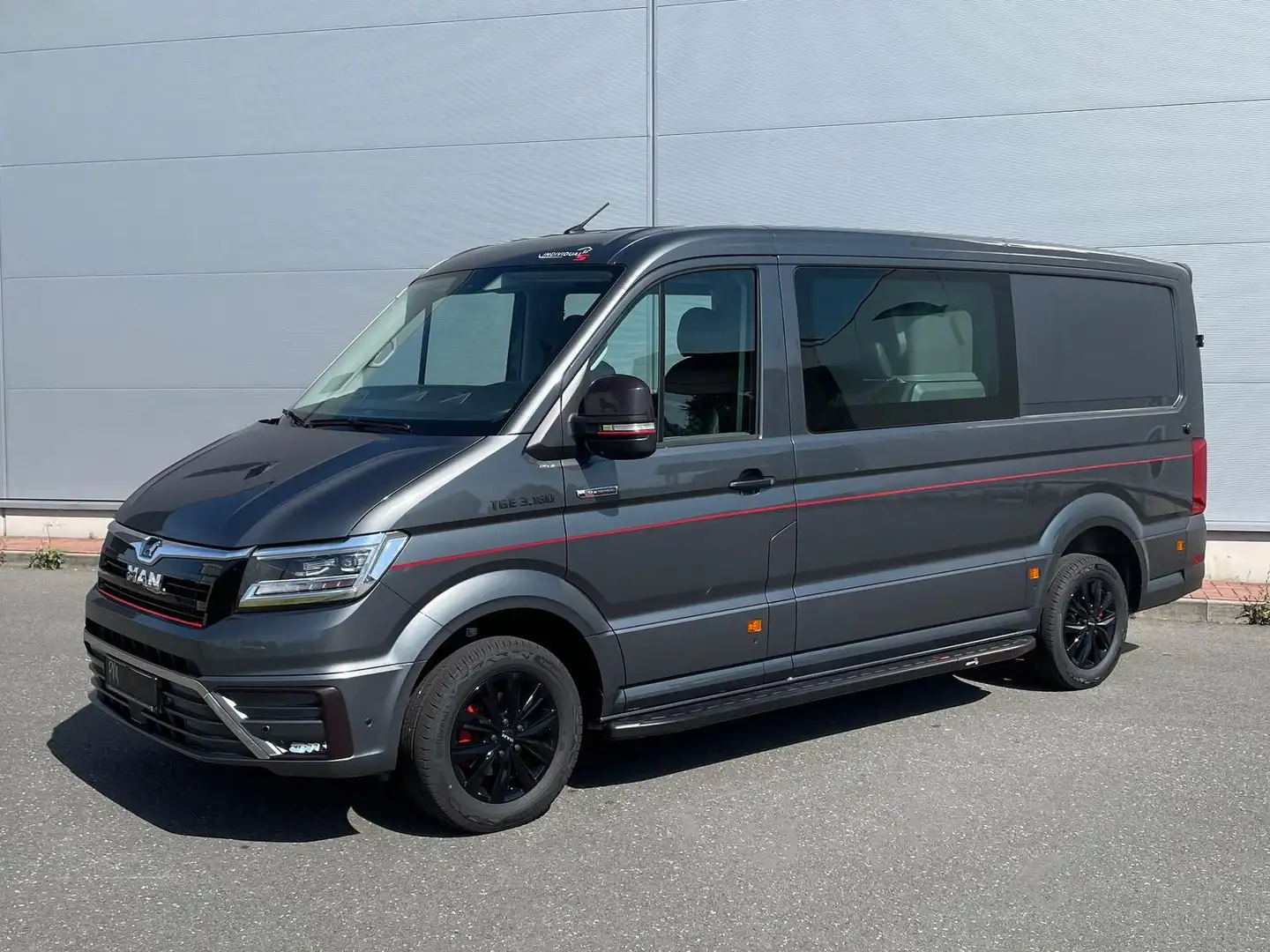 MAN TGE 3.180 L3H2 MIXTO 4x4 INDIVIDUAL S ACC Gris - 1