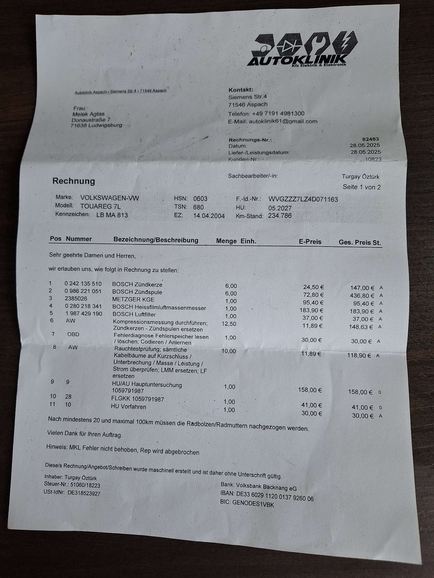 Second hand Volkswagen Touareg 3.2