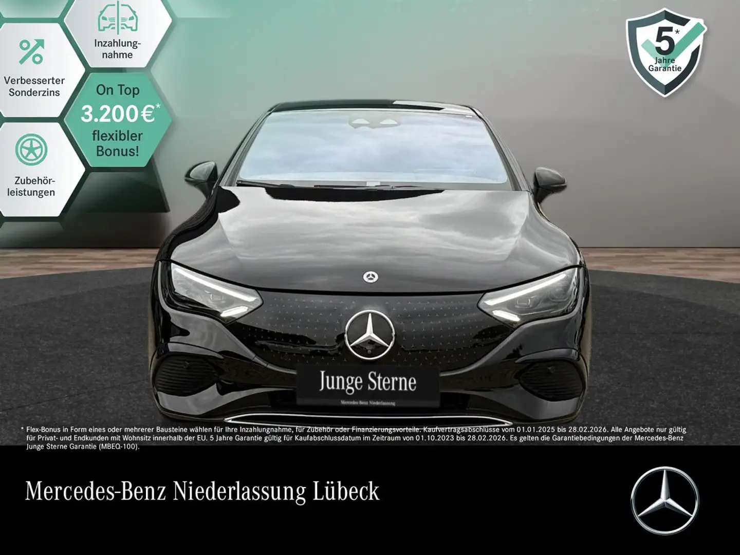 Mercedes-Benz EQE 350 4Matic Burmester 3D Fahrass 360° Distr. Schwarz - 1