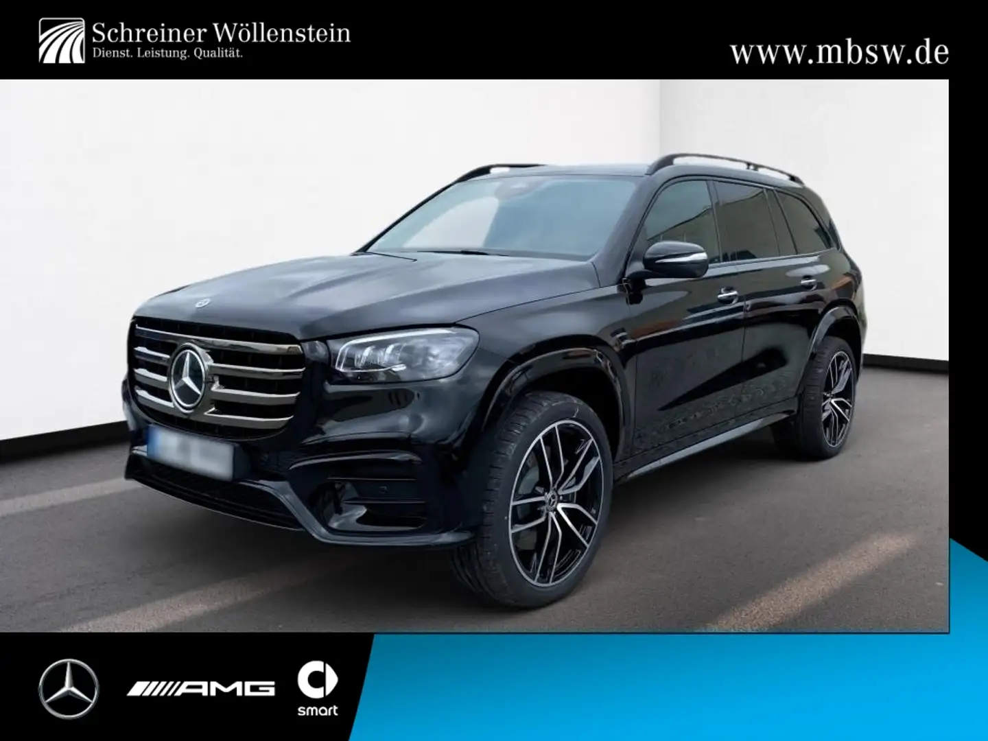 Mercedes-Benz GLS 450 d 4M AMG*Night*AHK*Pano*HUD*Distr*Burme. Czarny - 1