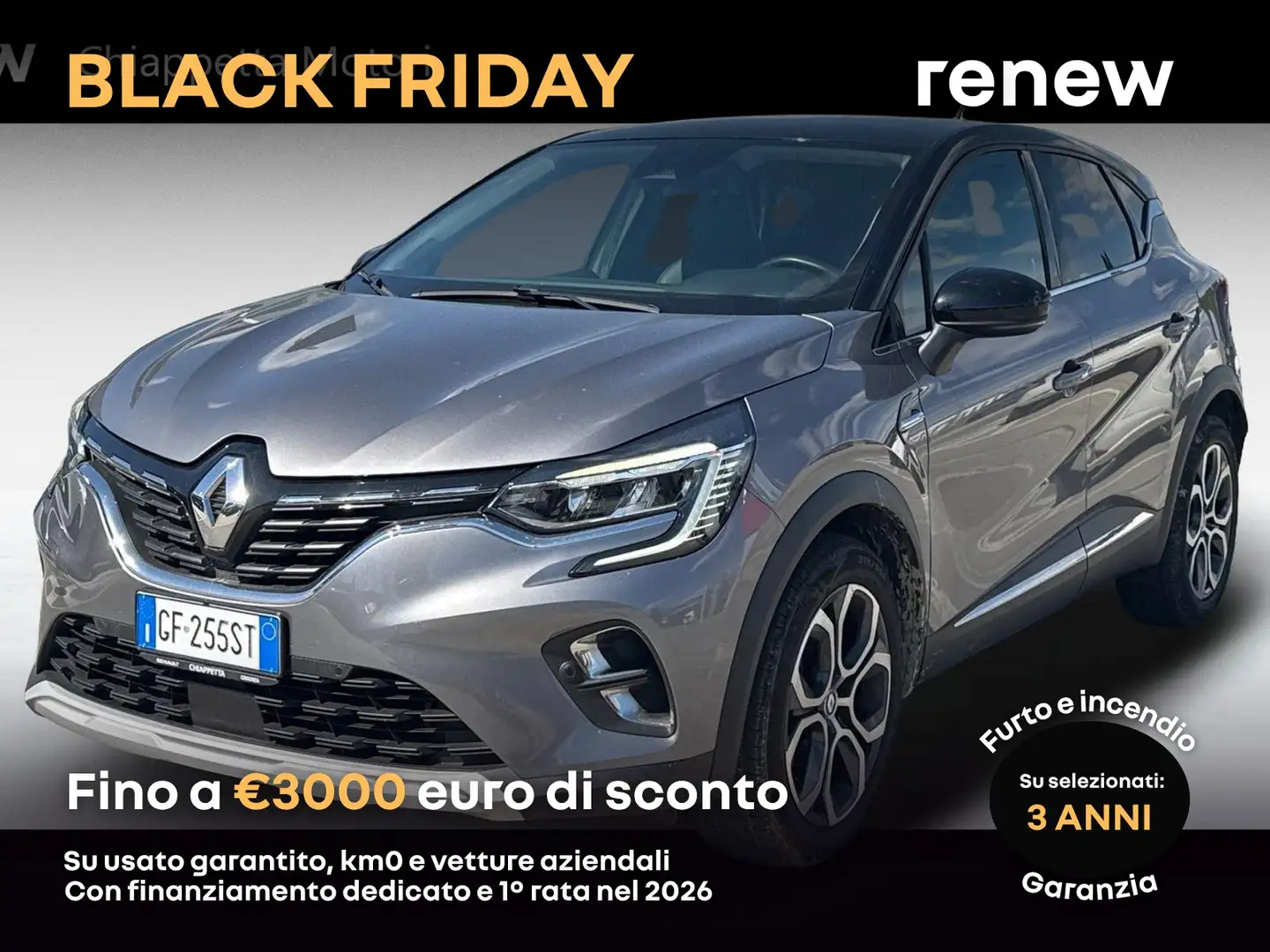 Renault Captur 1.0 tce intens gpl 100cv my21 Grigio - 1