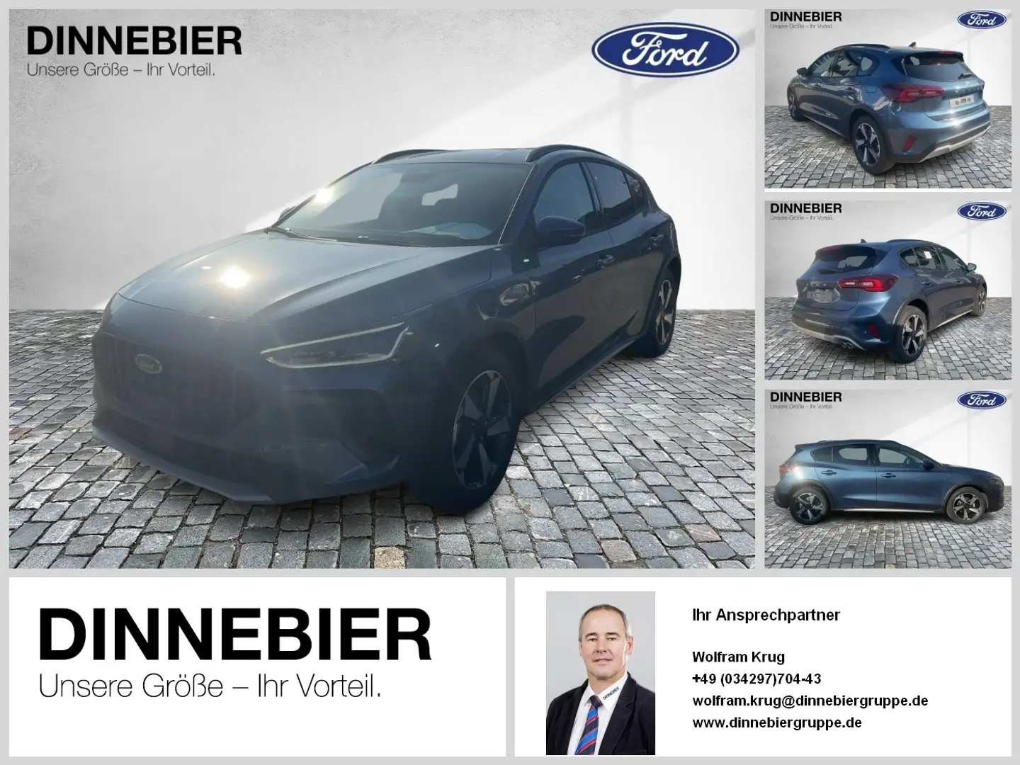 Ford Focus Active X LED+Navi+Kamera+Winterpaket Bleu - 1