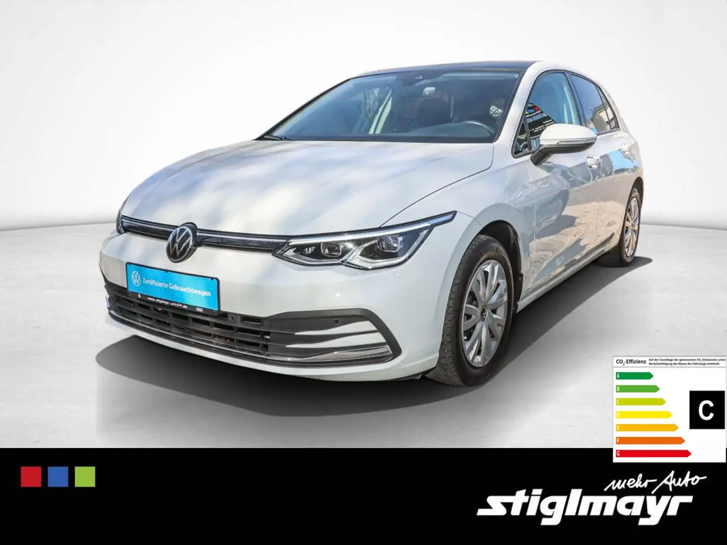 Volkswagen Golf VIII ACTIVE 2.0 TDI AHK+LED+NAVI+PANO+KAM Blanc - 1