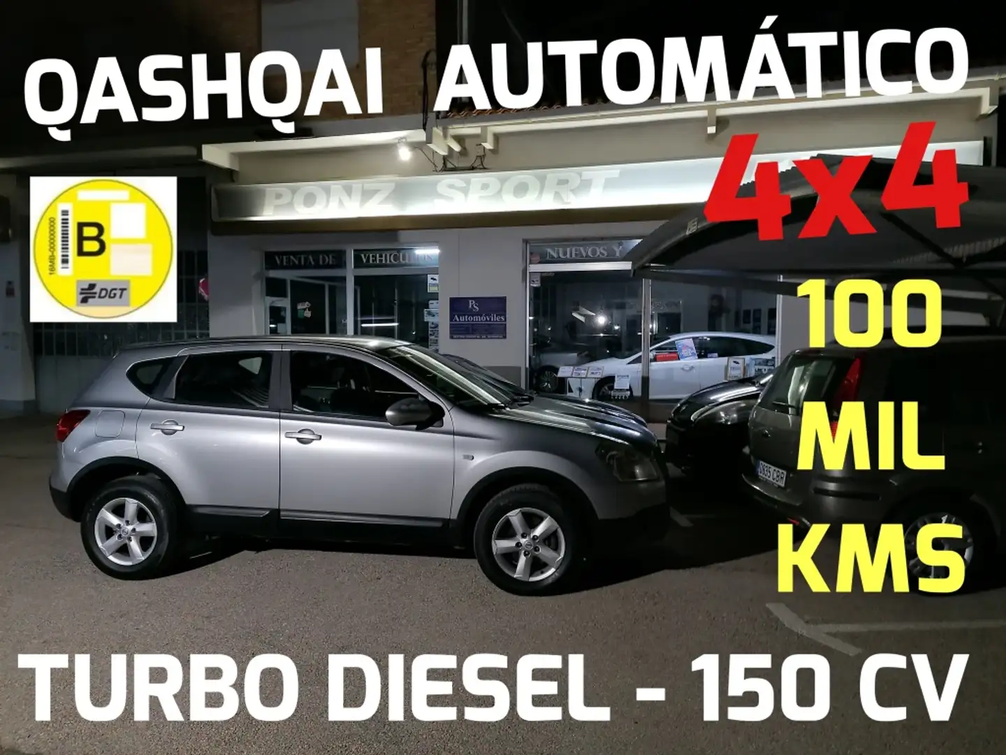 Nissan Qashqai 2.0dCi Acenta 4x4 A/T Gris - 1