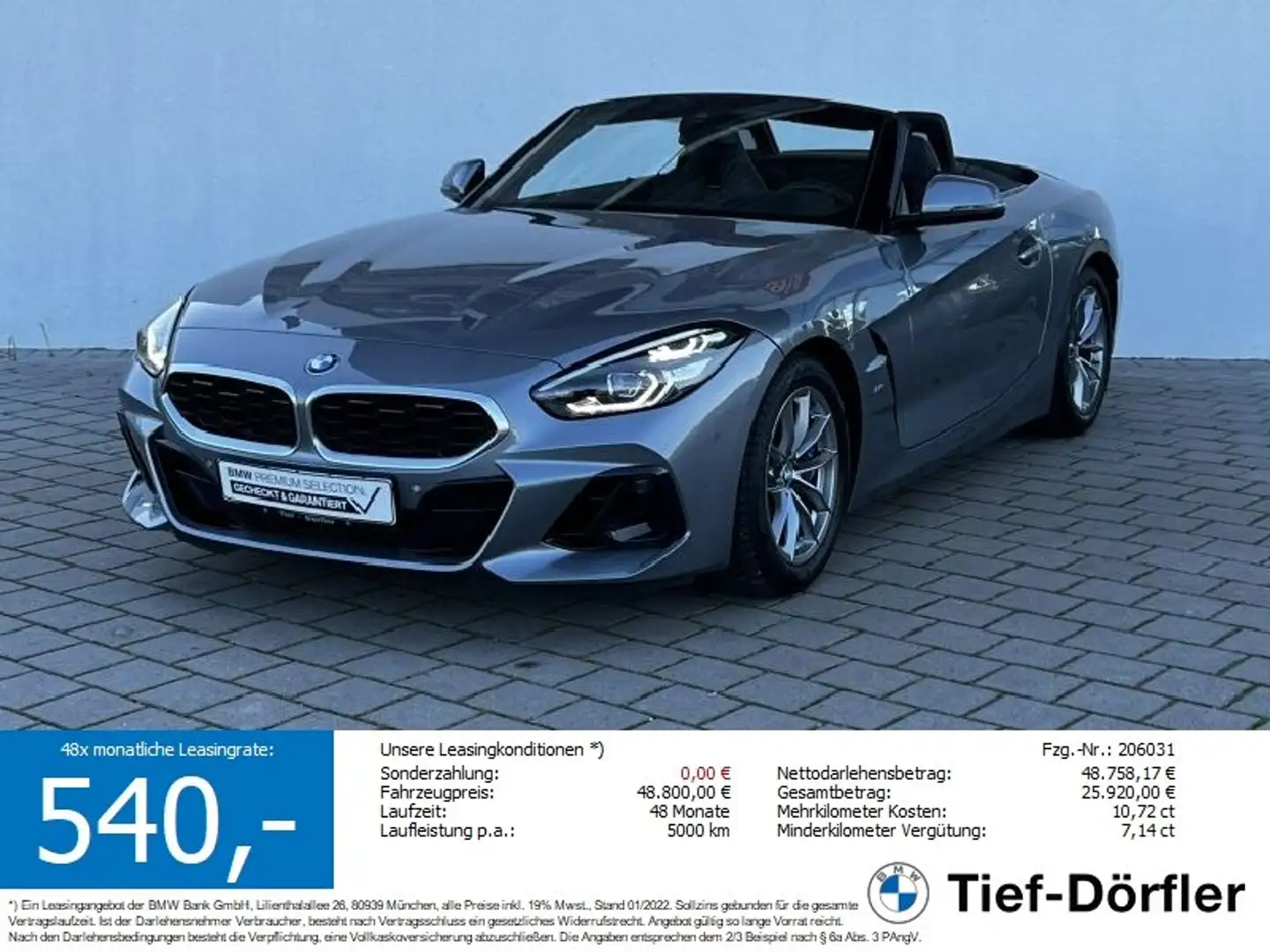 BMW Z4 sDrive30i SAG M Sport LED+/ACC/HUD/MEMO/CAM Grau - 1