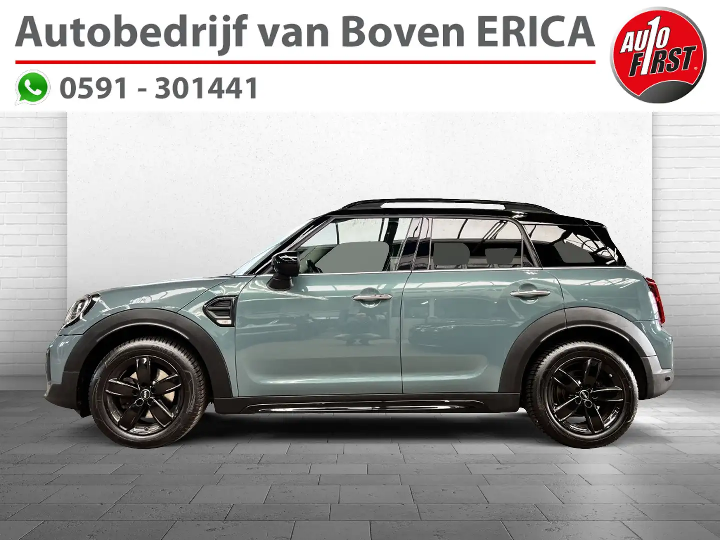 MINI Cooper Countryman Mini 1.5 Bns Ed. Automaat Sage Green/Black Cruise Groen - 1