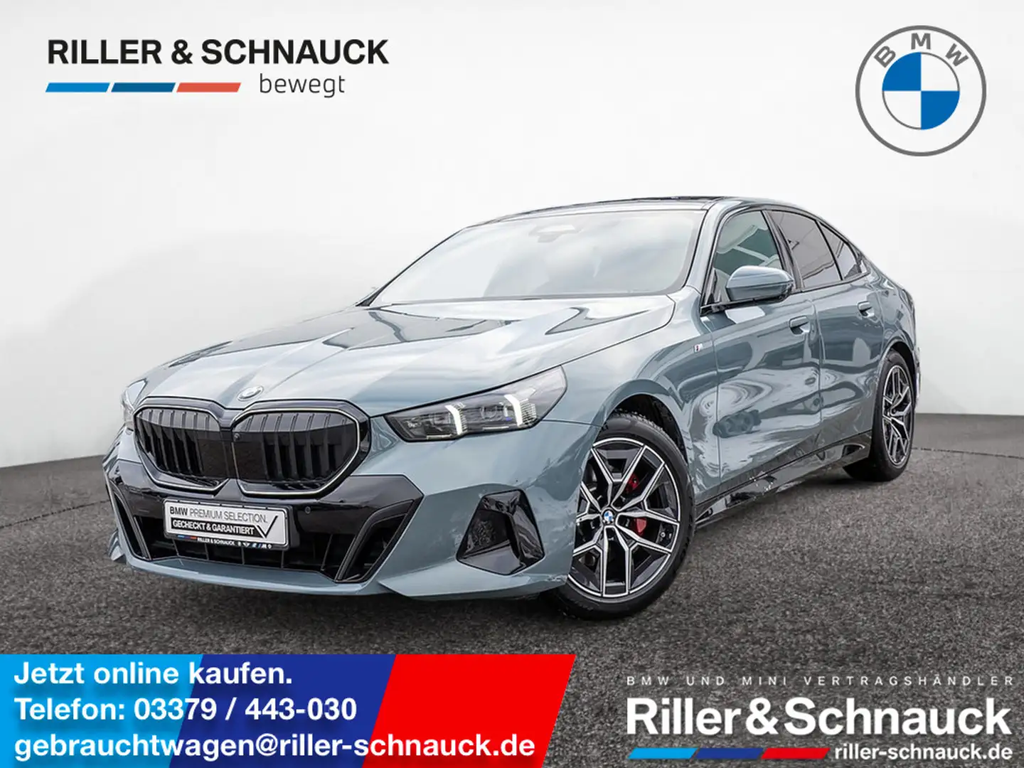 BMW 520 i HUD STANDHZ SITZBELÜFTUNG LED PANO 360° Grün - 1