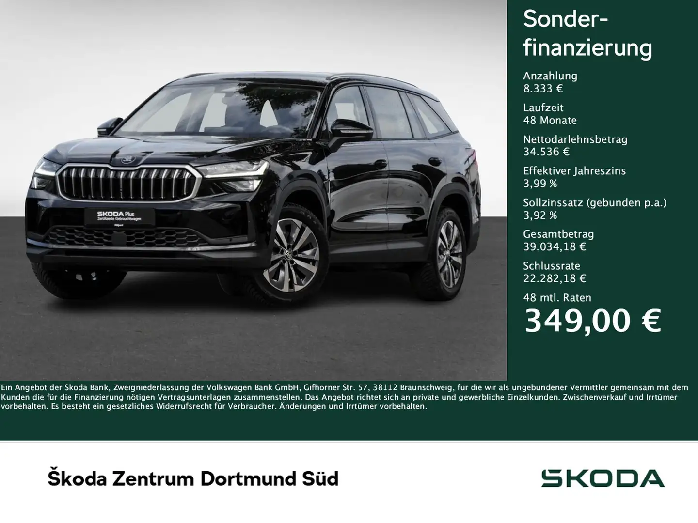 Skoda Kodiaq 2.0 SELECTION 4X4 AHK 360CAM ACC LM18 NAVI Noir - 1