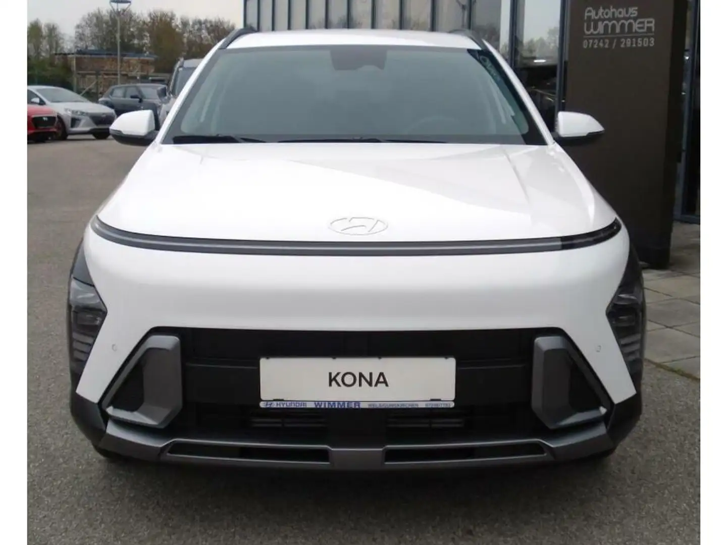 Hyundai KONA GO Plus 1,6 T-GDi 2WD Automat. Toter-Winkel-A Weiß - 2