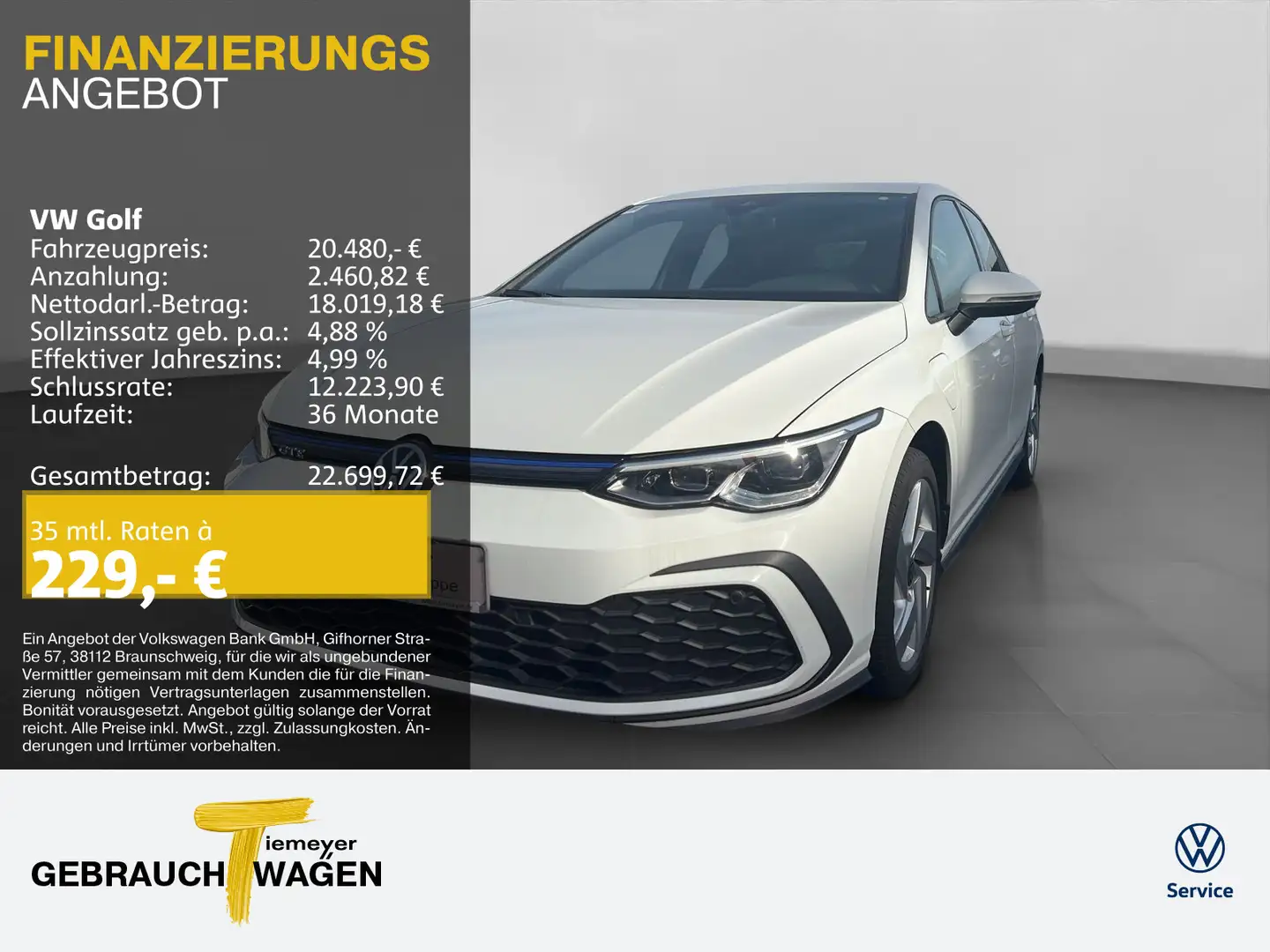 Volkswagen Golf GTE GTE DSG NAVI LED SITZHZG PDC Weiß - 1