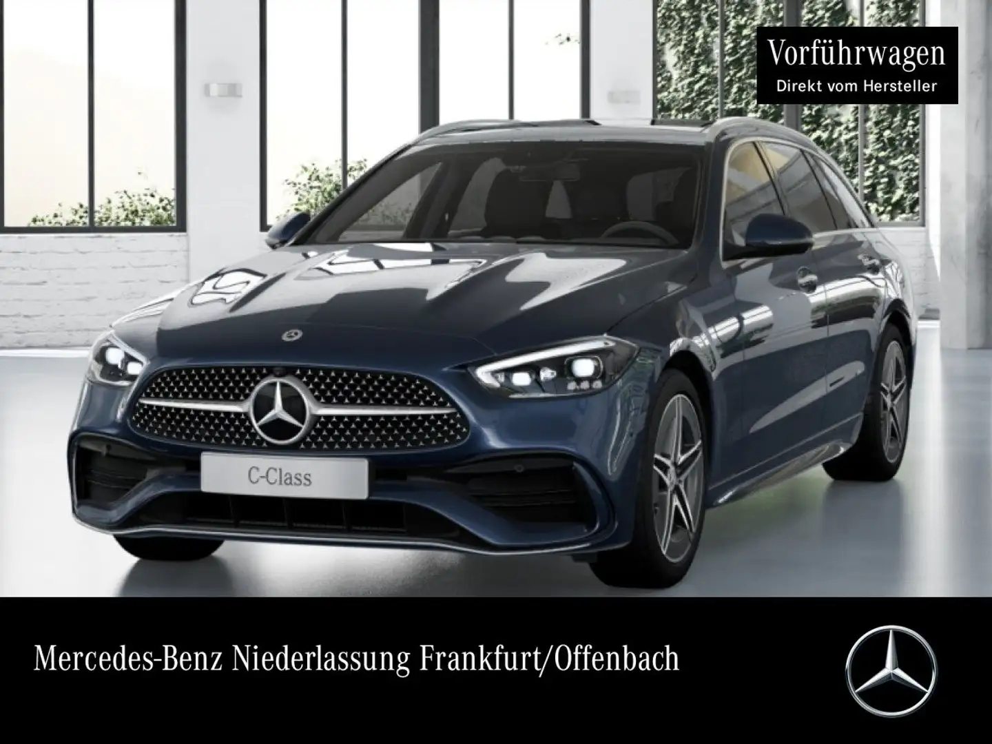 Mercedes-Benz C 300 e T AMG+PANO+360+TOTW+KEYLESS+9G Blau - 1