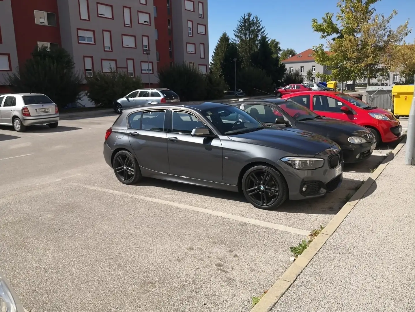 BMW 118 118d 5p Msport auto BLACKLINE Grigio - 2