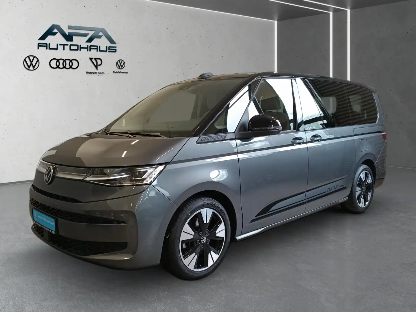 Volkswagen T7 Multivan 2.0 TDI lang DSG LED*Navi*AHK*StdHz Grijs - 2