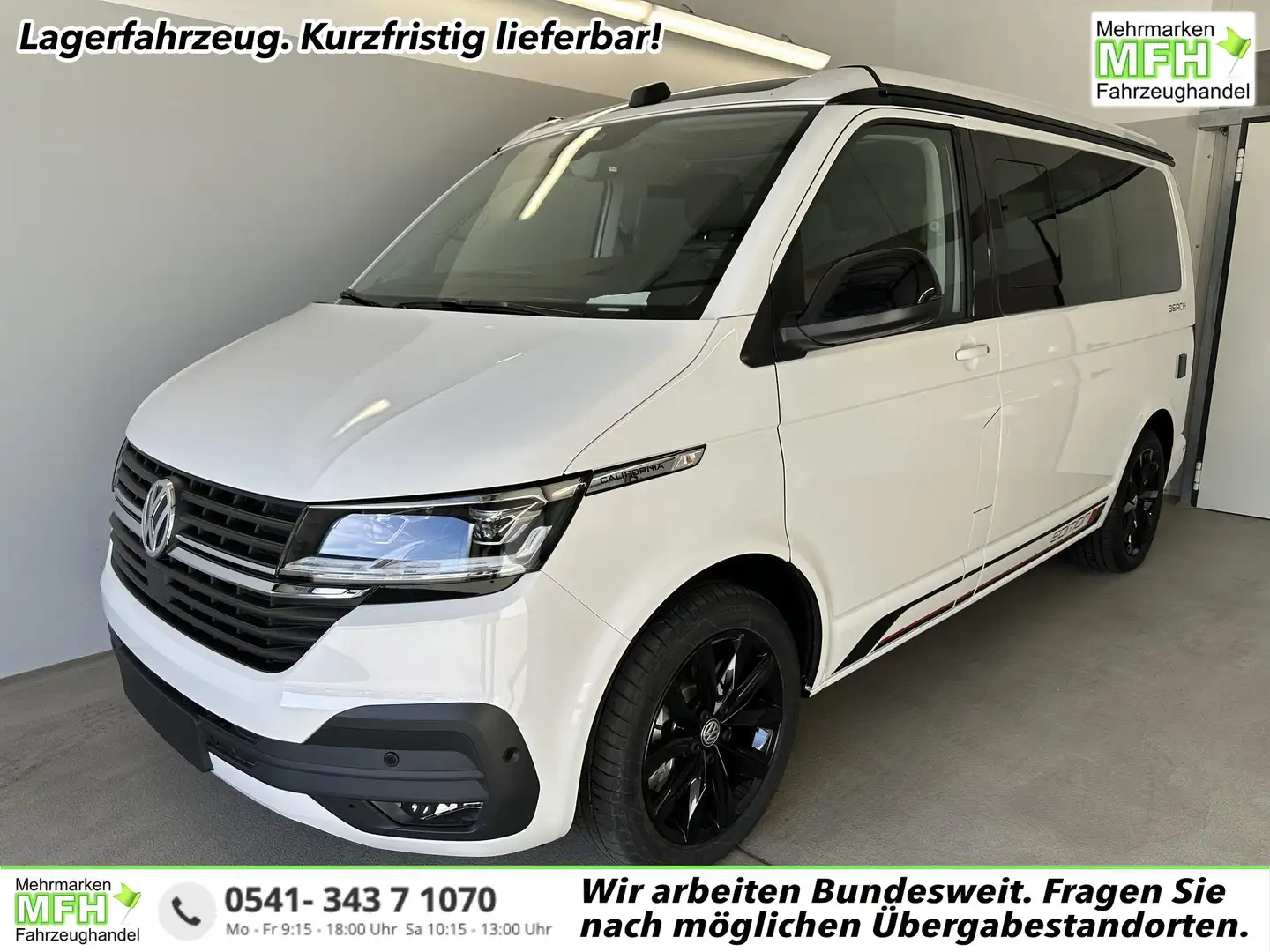 Volkswagen T6.1 California 6.1 Beach Camper Edition 204PS DSG DCC+ACC+AHK+... Alb - 1