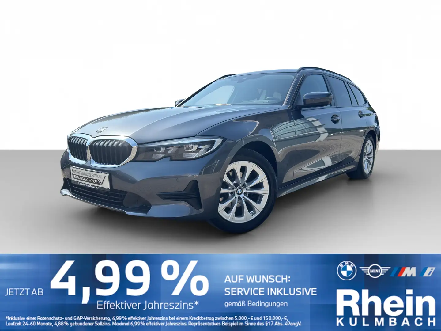 BMW 318 d Touring Advantage Navi LED Standheizung AHK Gris - 1