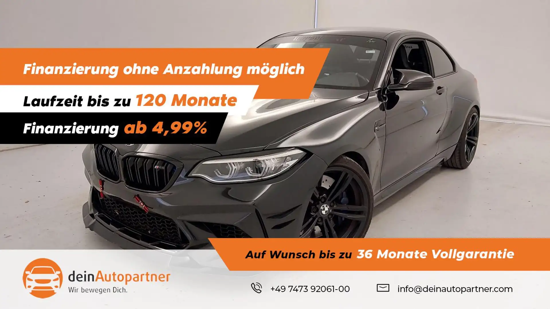 BMW M2 Competition M-DKG NAVI/LED/LEDER/RFK/KEYLESS Schwarz - 1