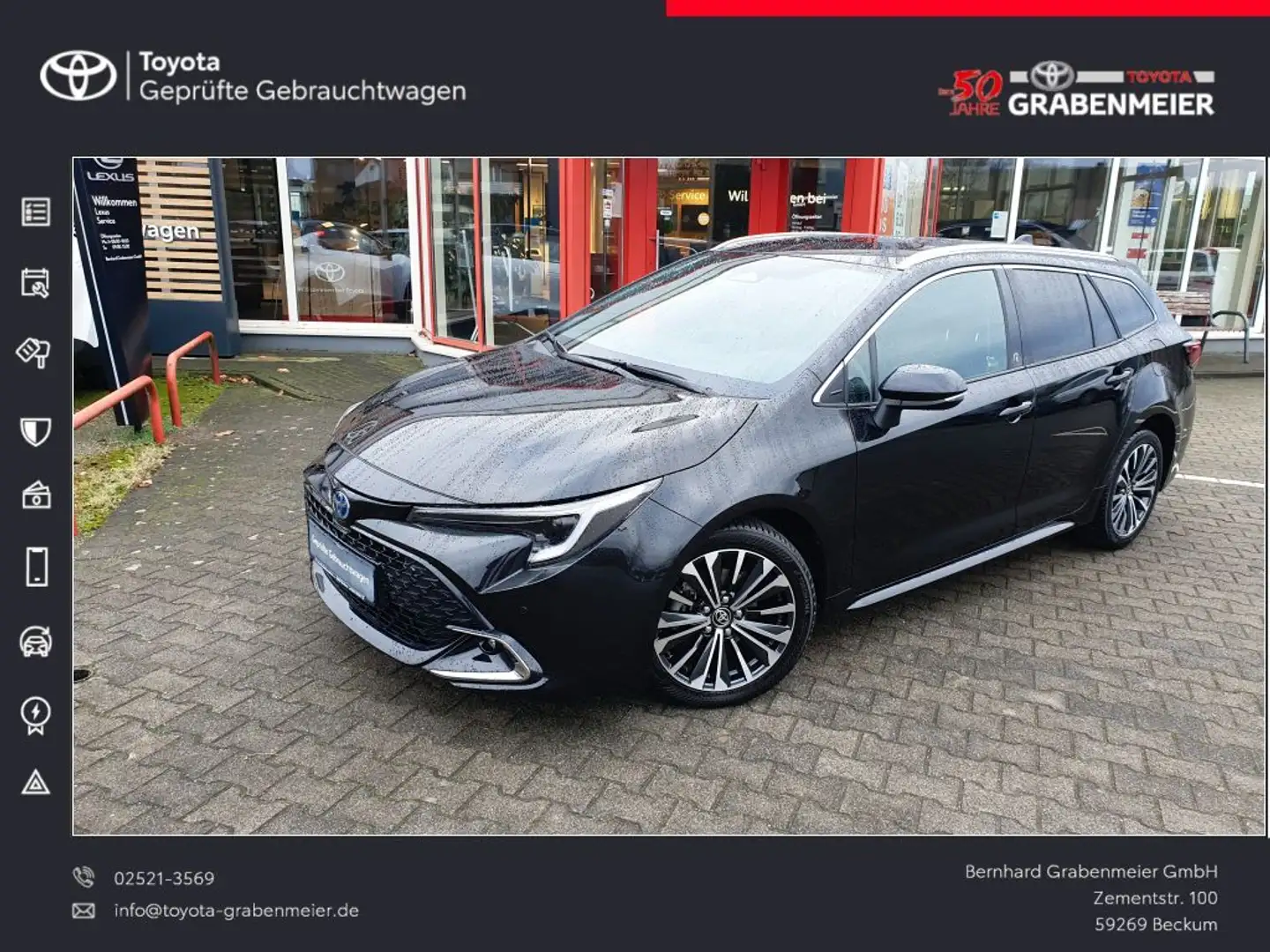 Toyota Corolla 1.8 Hybrid Touring Sports Team Deutschland+Technik Schwarz - 1