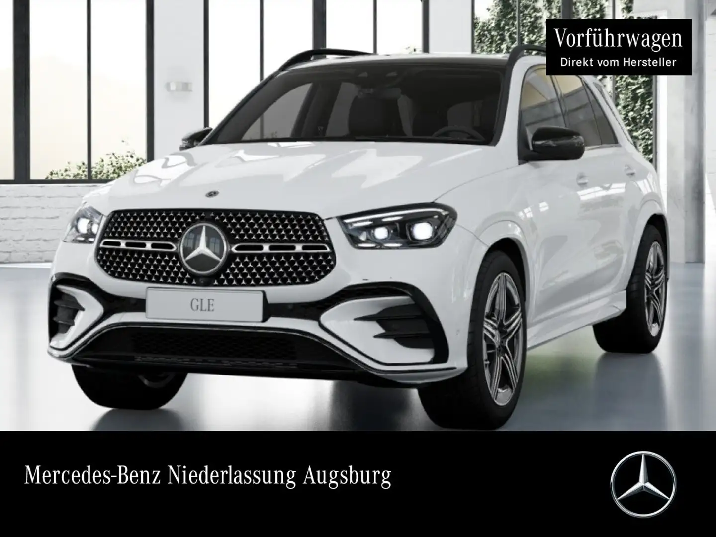 Mercedes-Benz GLE 450 d 4M AMG+NIGHT+PANO+360+AHK+MULTIBEAM+SPUR Weiß - 1