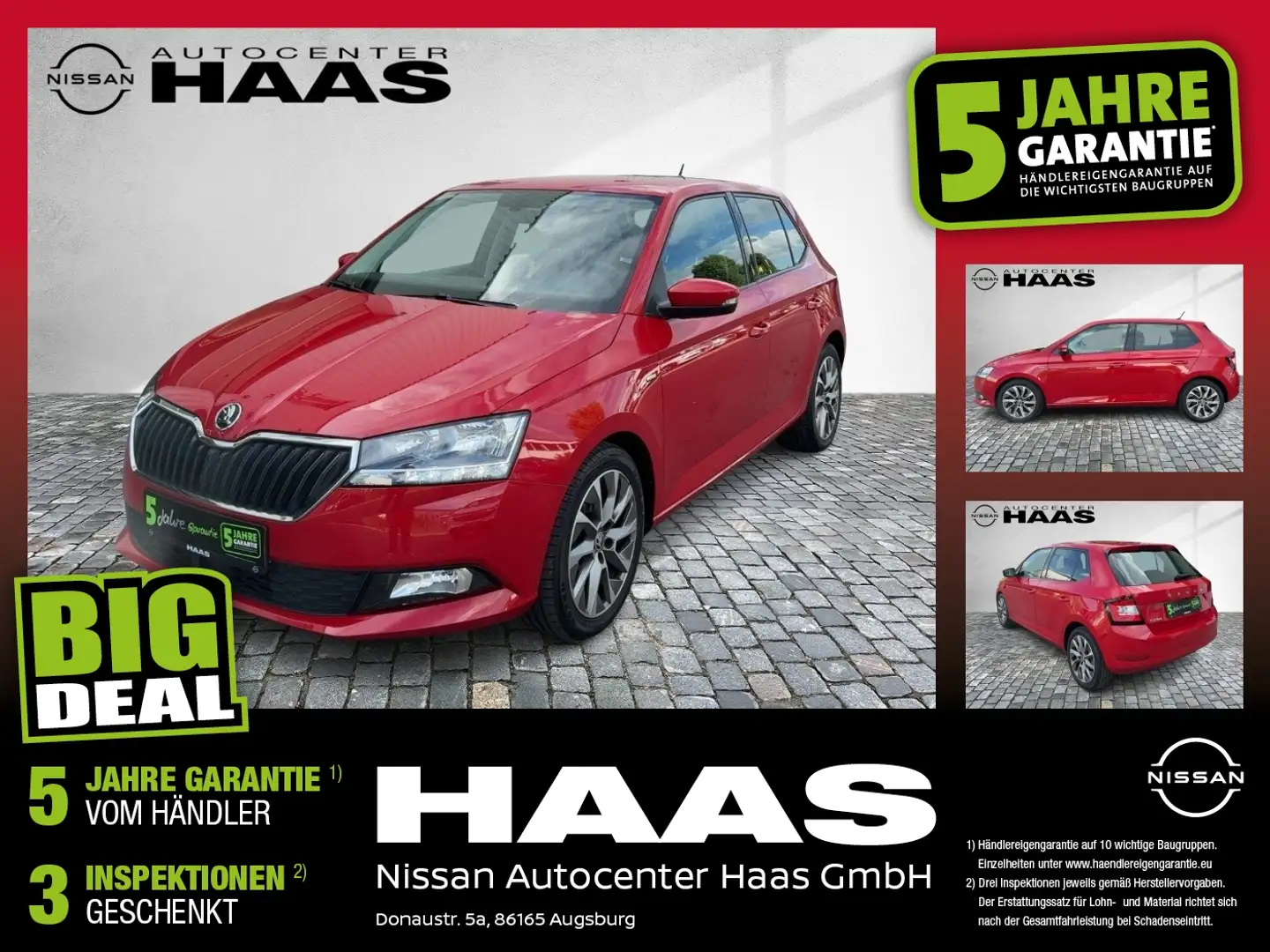 Skoda Fabia 1.0 TSI Clever Kamera*Sitzheizung*Tempomat Rood - 1