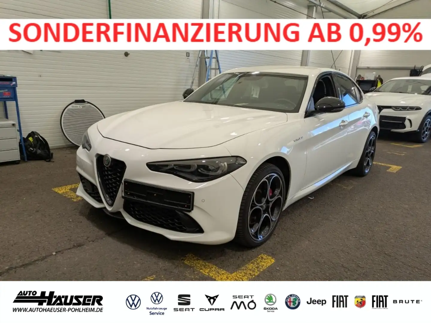 Alfa Romeo Giulia Veloce 2.0 Turbo Q4 HARMAN KARDON MEMORY NAVI KAME Blanc - 1