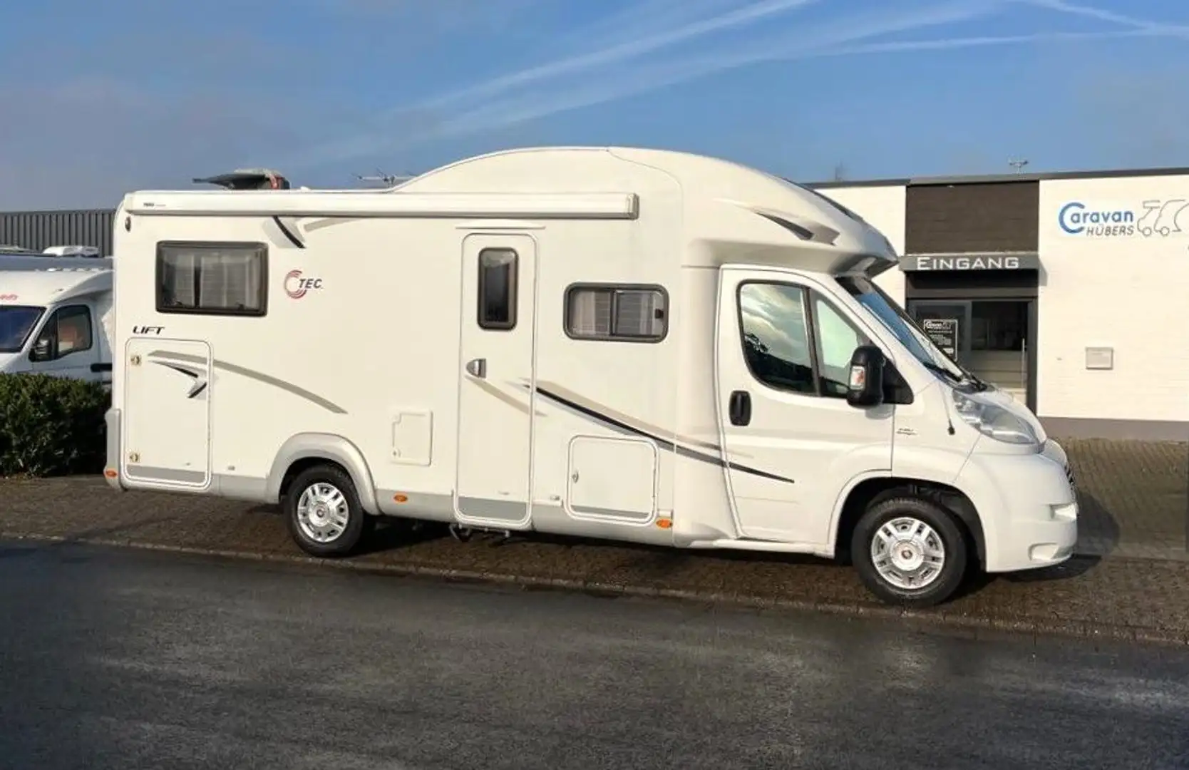 Tec Rotec 652 G - Hub/Festbett - auto.Sat/TV - Klima Weiß - 2