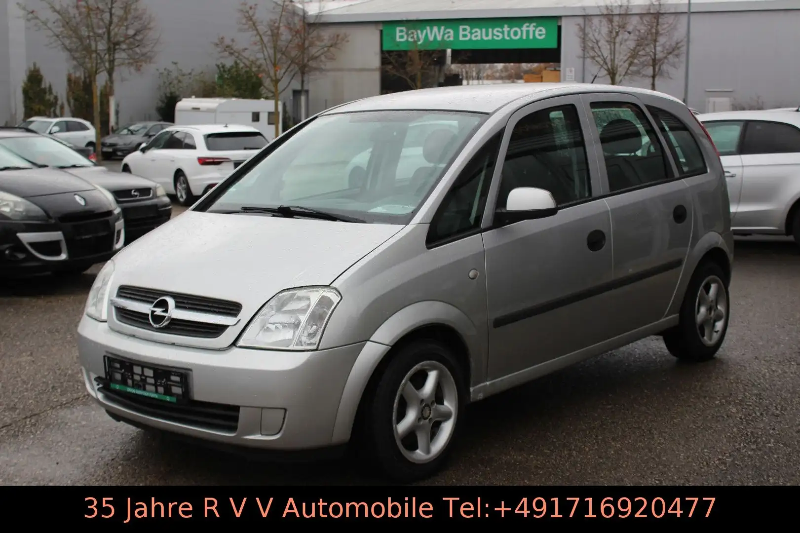 Opel Meriva 1.6 , Alu, Klima, TÜV neu Silber - 1